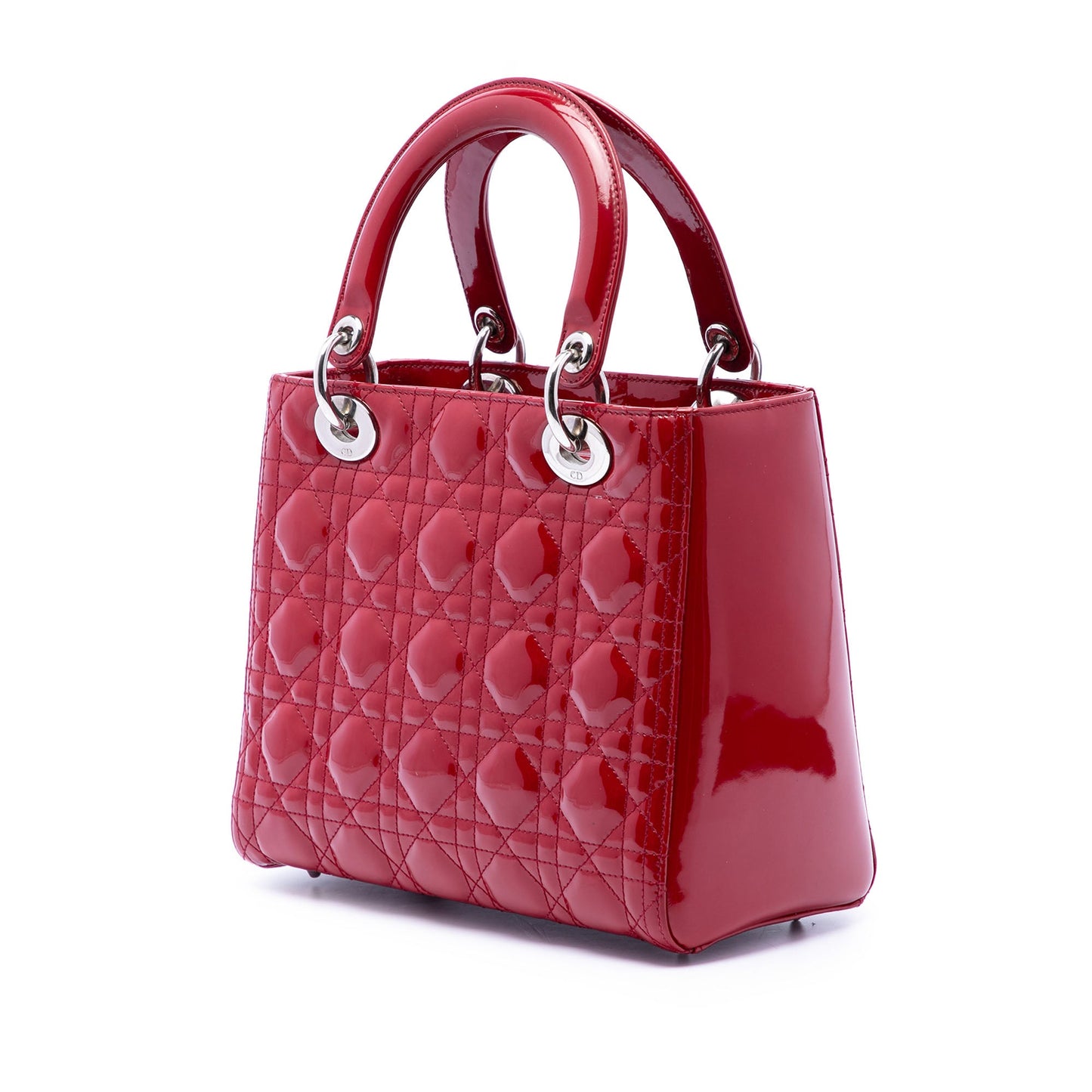 Dior Medium Patent Cannage Lady Dior