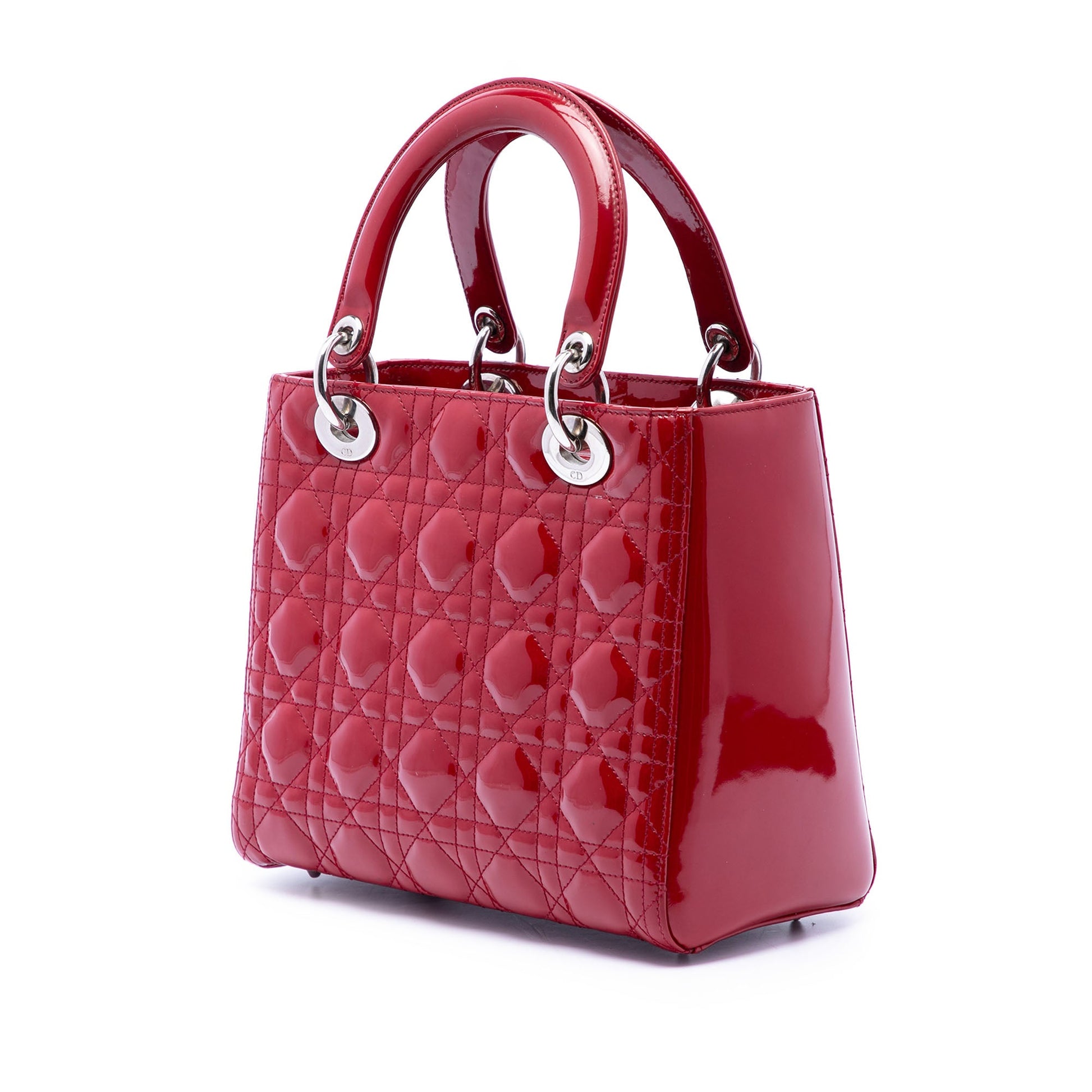 Dior Medium Patent Cannage Lady Dior
