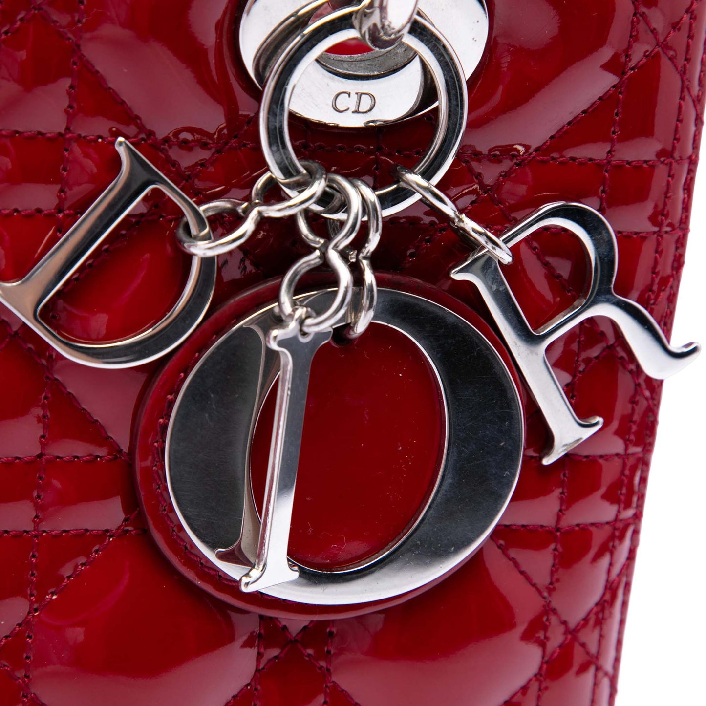 Dior Medium Patent Cannage Lady Dior