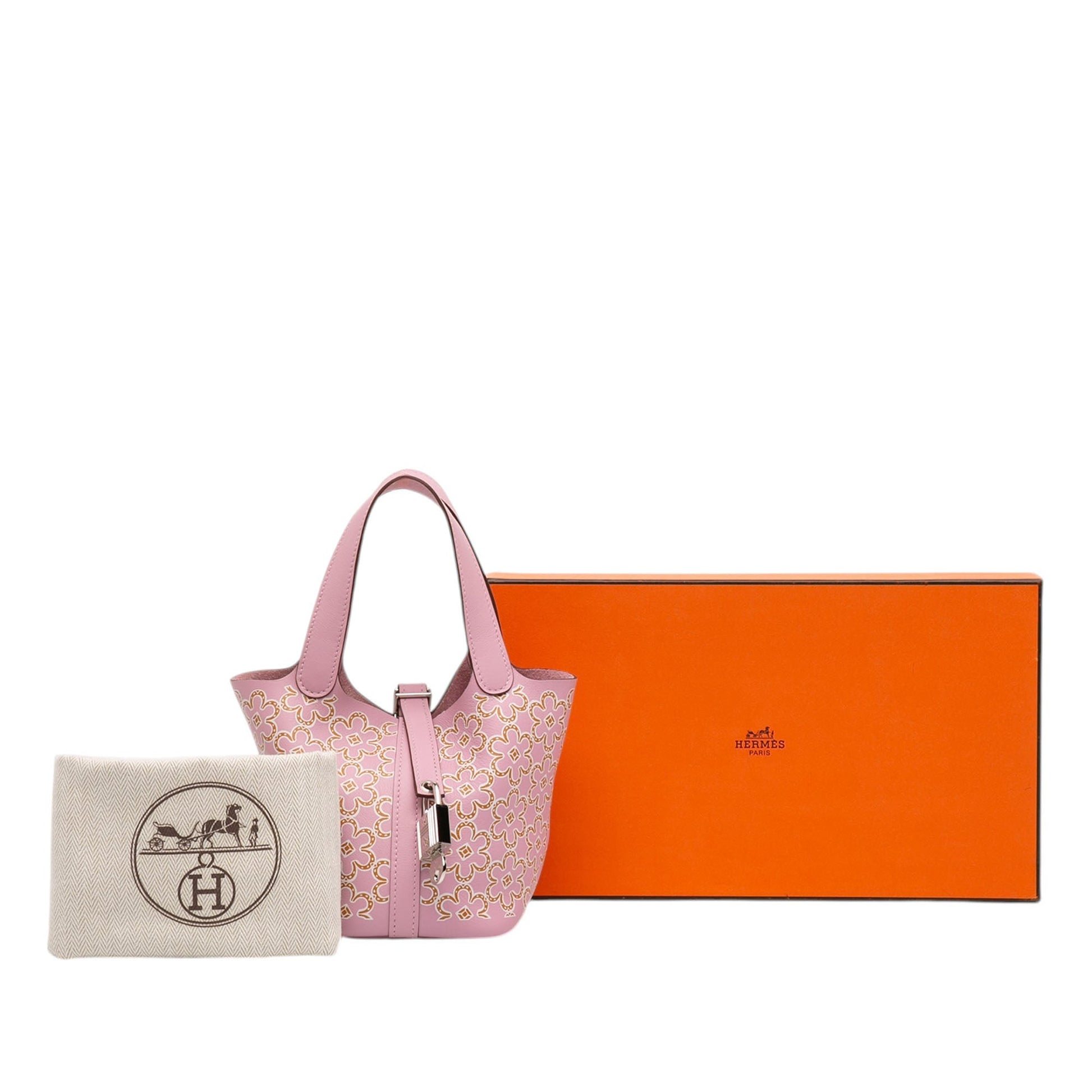 Hermès Micro Swift Lucky Daisy Picotin Lock 14