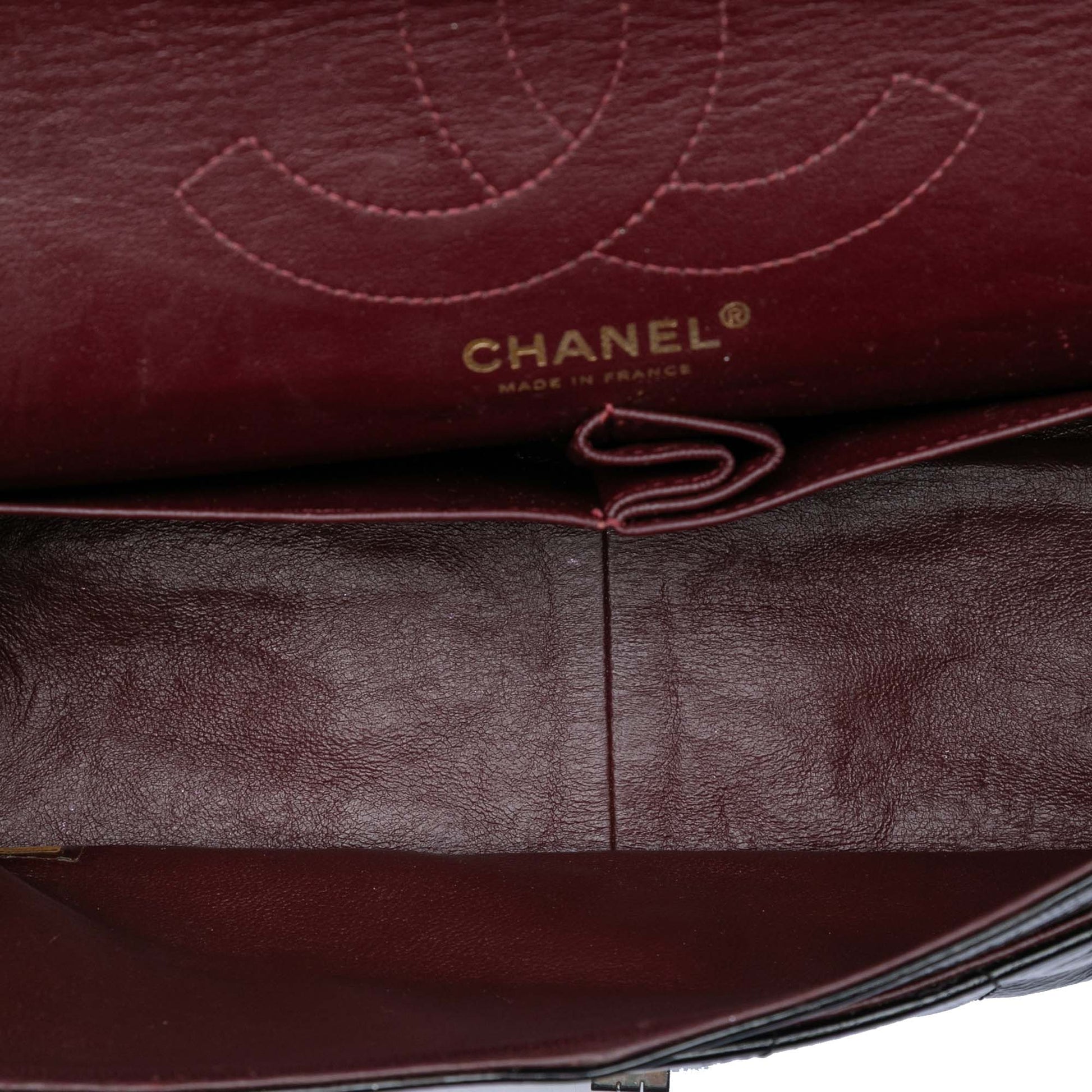Chanel Crackled Patent Puzzle Reissue 2.55 Double Flap 226