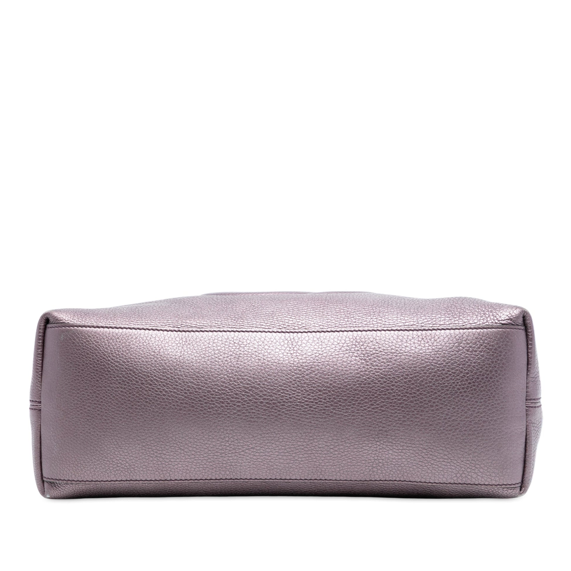 Gucci Medium Metallic Leather Soho Chain Tote