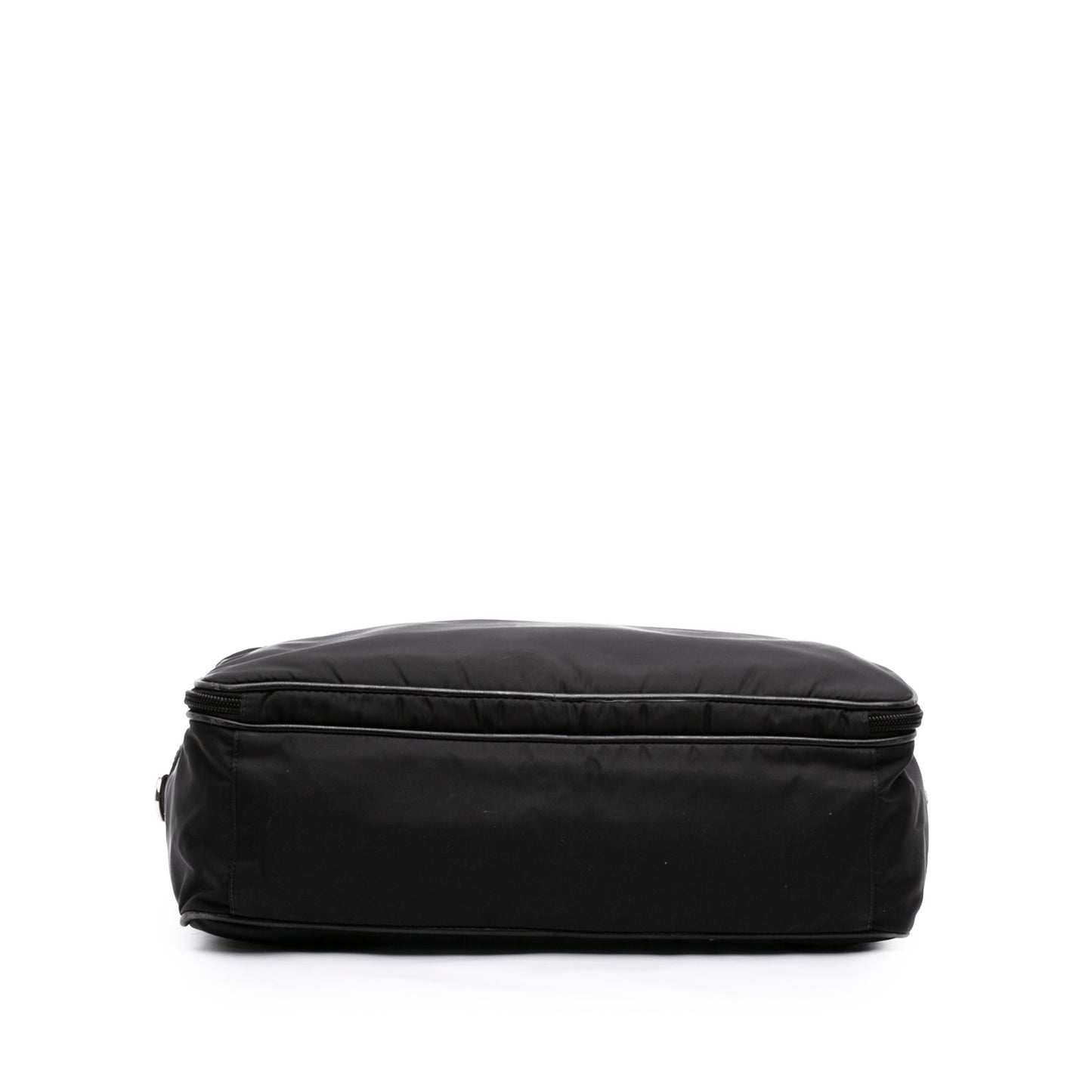Prada Saffiano Trimmed Tessuto Business Bag