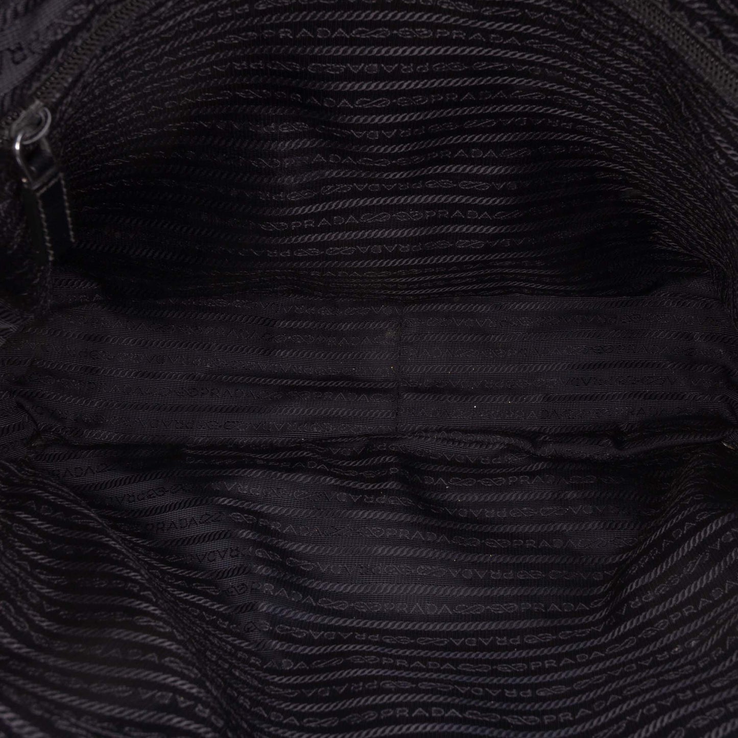 Prada Saffiano Trimmed Tessuto Business Bag
