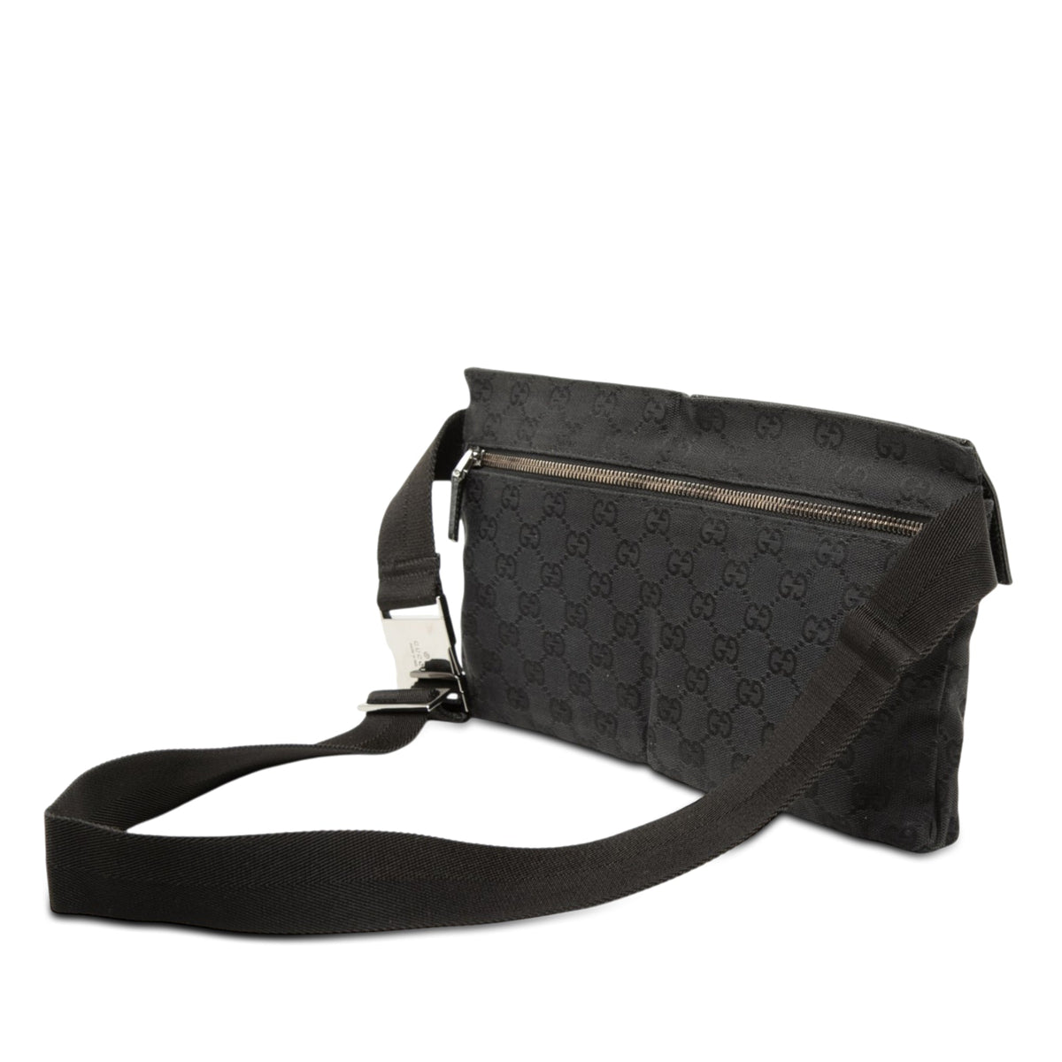 Gucci GG Canvas Double Pocket Belt Bag