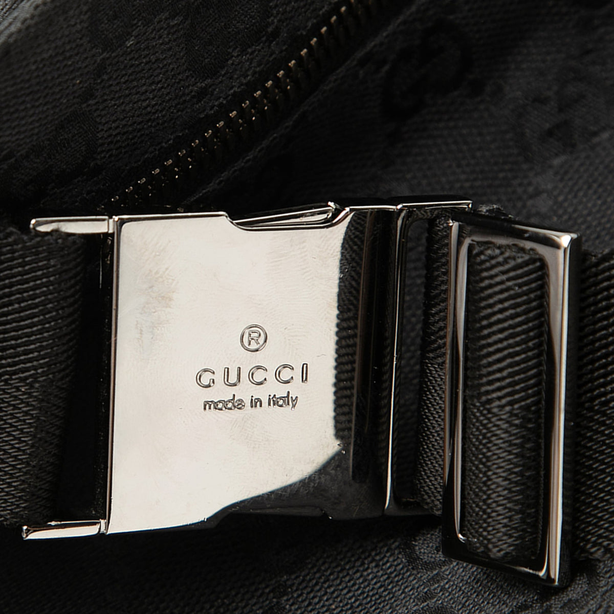 Gucci GG Canvas Double Pocket Belt Bag
