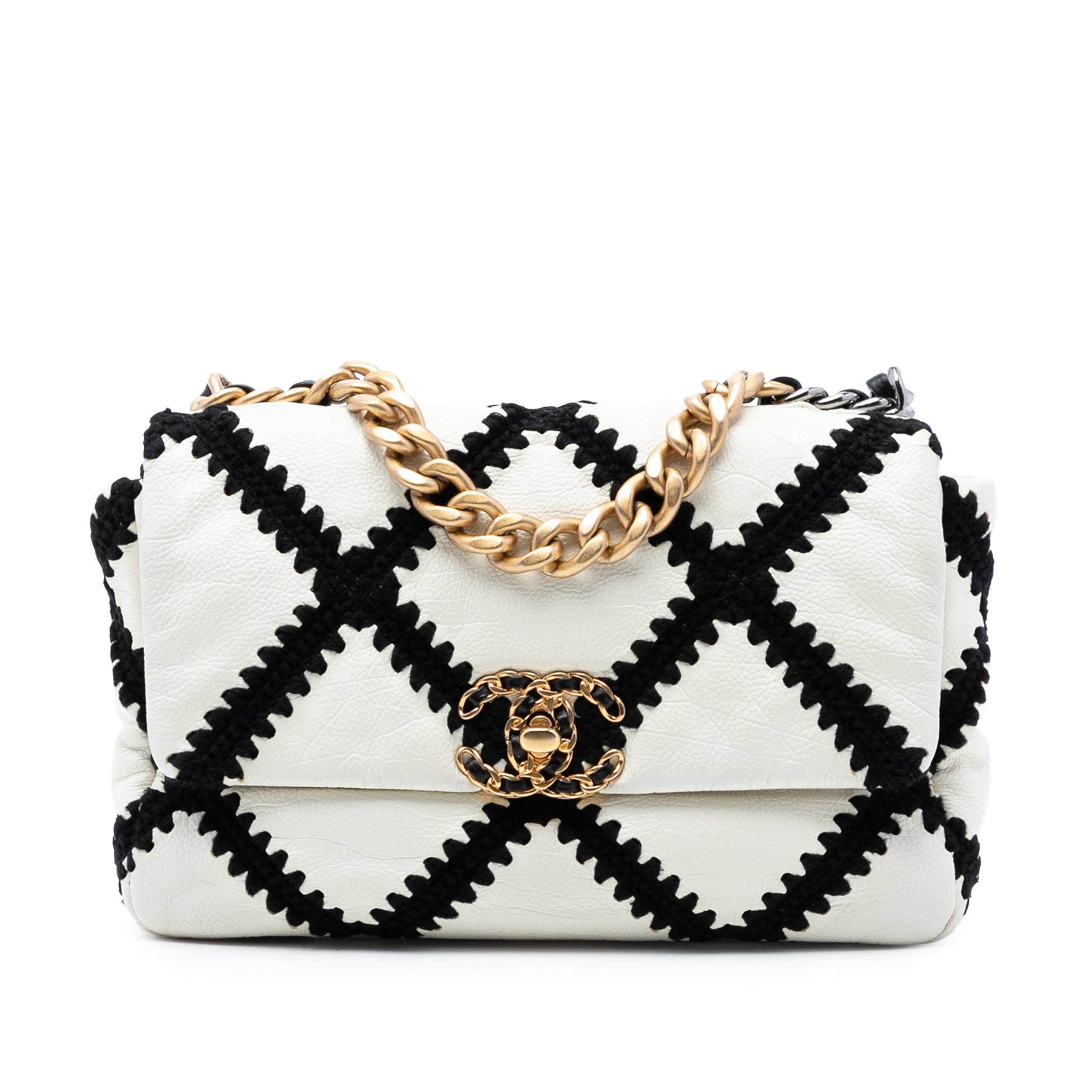 Chanel Medium Crochet Calfskin 19 Flap