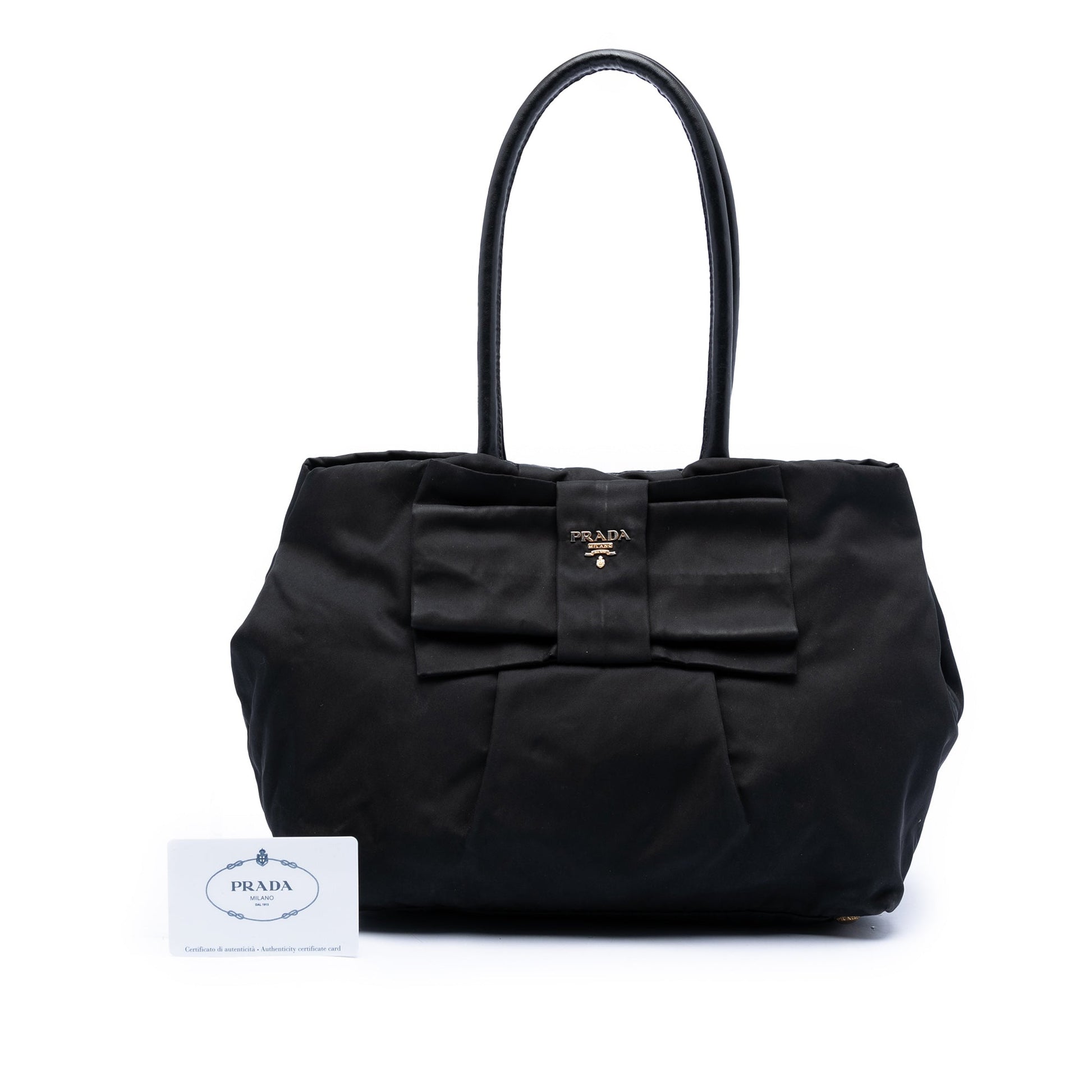 Prada Tessuto Fiocco Bow Handbag
