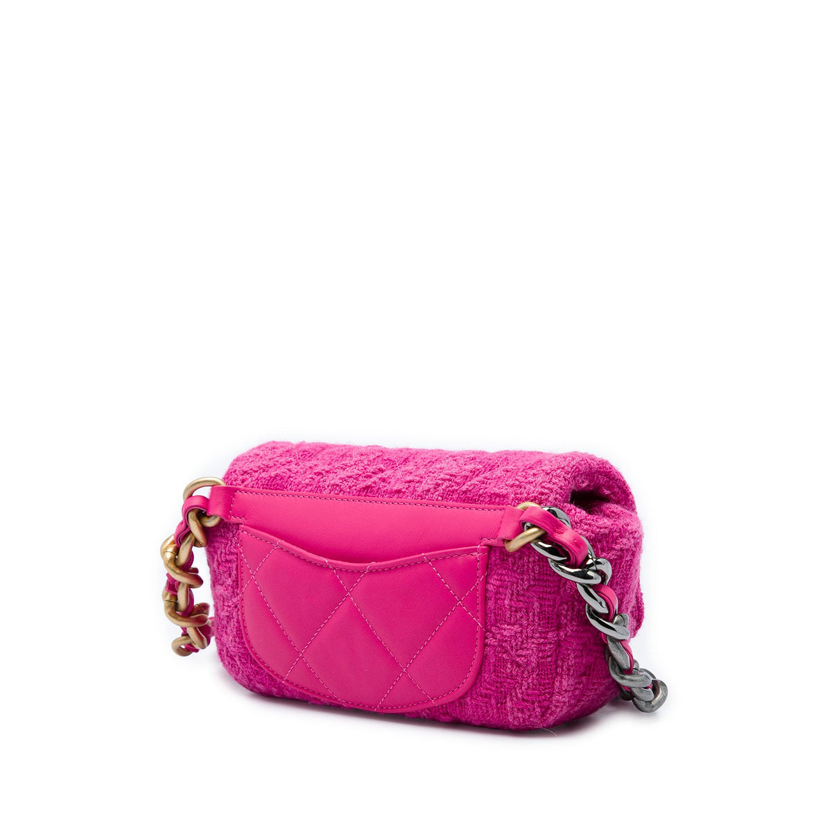 Chanel Tweed 19 Belt Bag — Pink