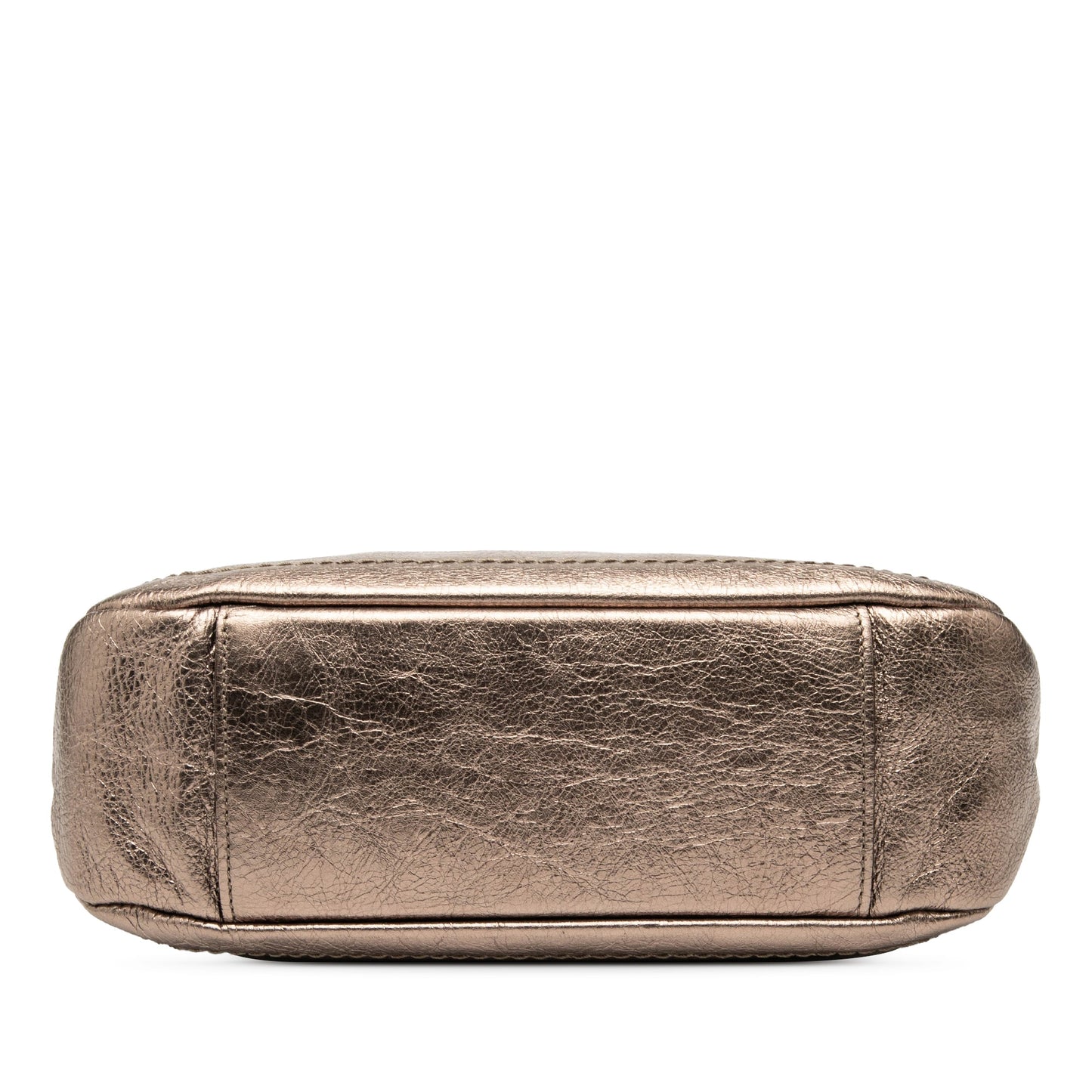 Ferragamo Perforated Leather Gancini Shoulder Bag