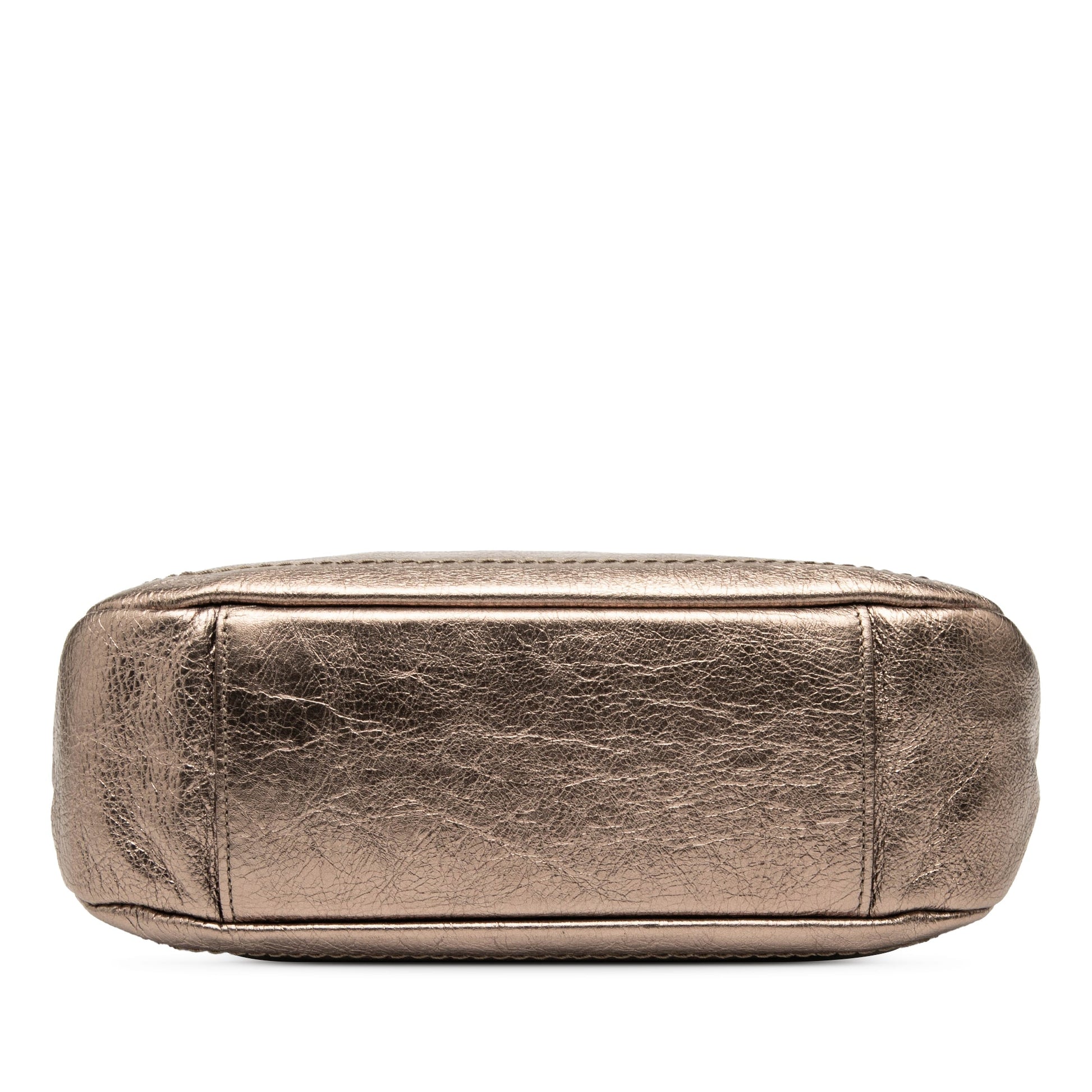 Ferragamo Perforated Leather Gancini Shoulder Bag