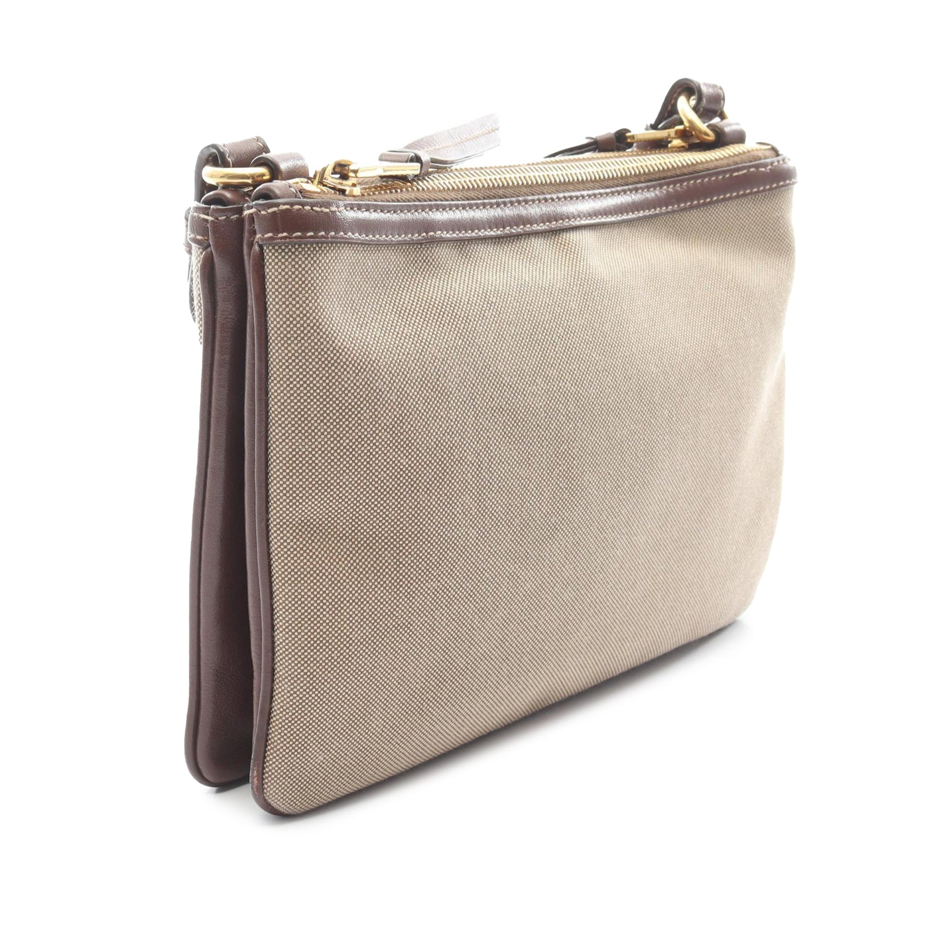 Prada Canapa Logo Jacquard Crossbody Bag