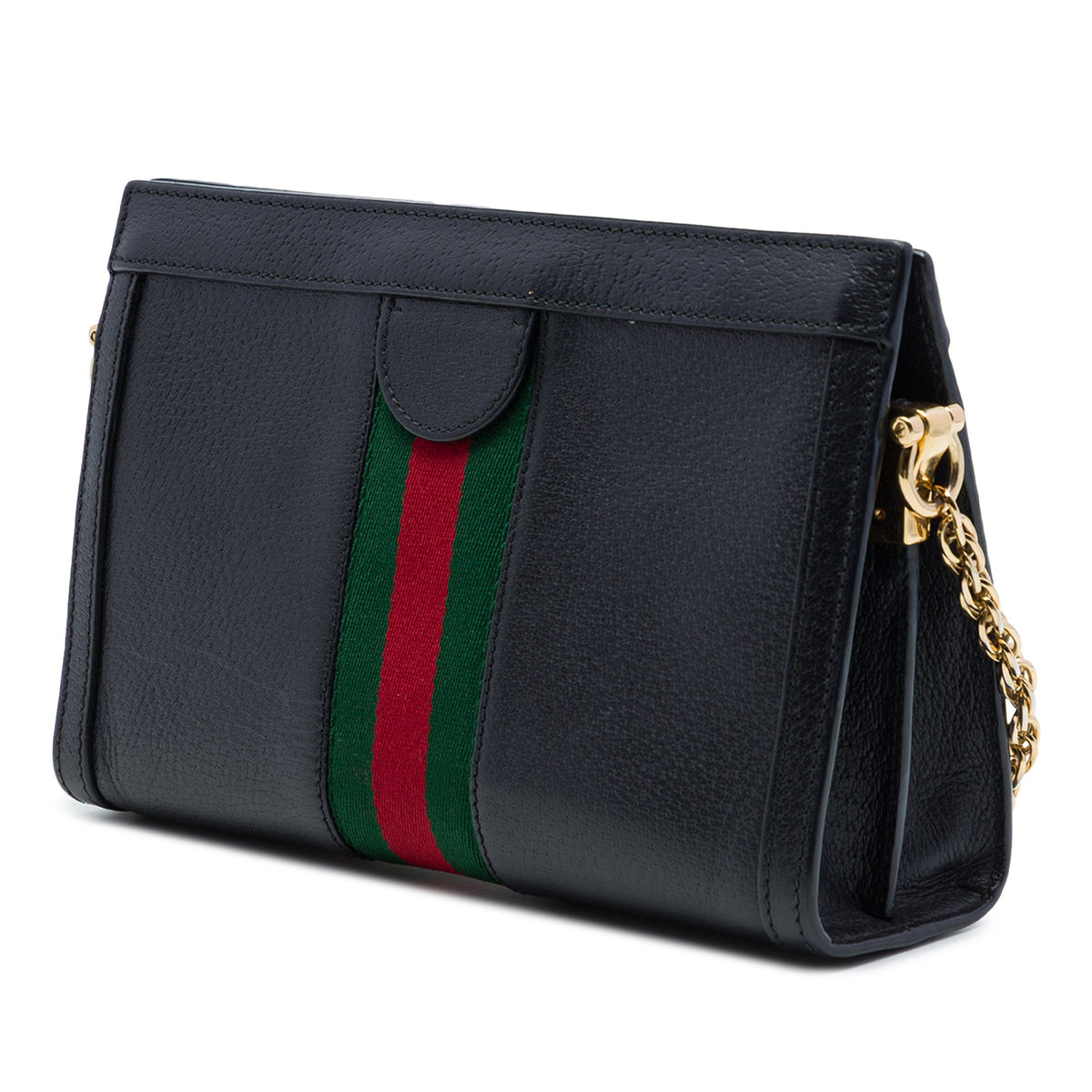 Gucci Small Calfskin Web Ophidia Chain Crossbody