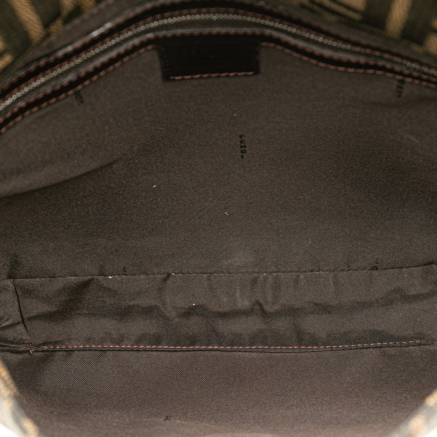 Fendi Zucca Canvas Shoulder Bag