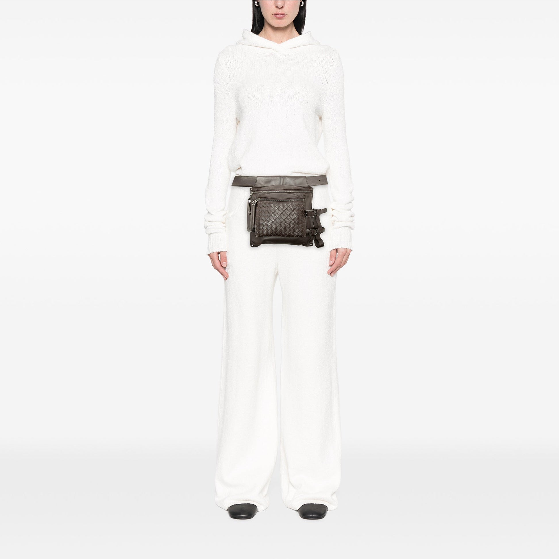 Bottega Veneta Intrecciato Trimmed Nappa Utility Belt Bag