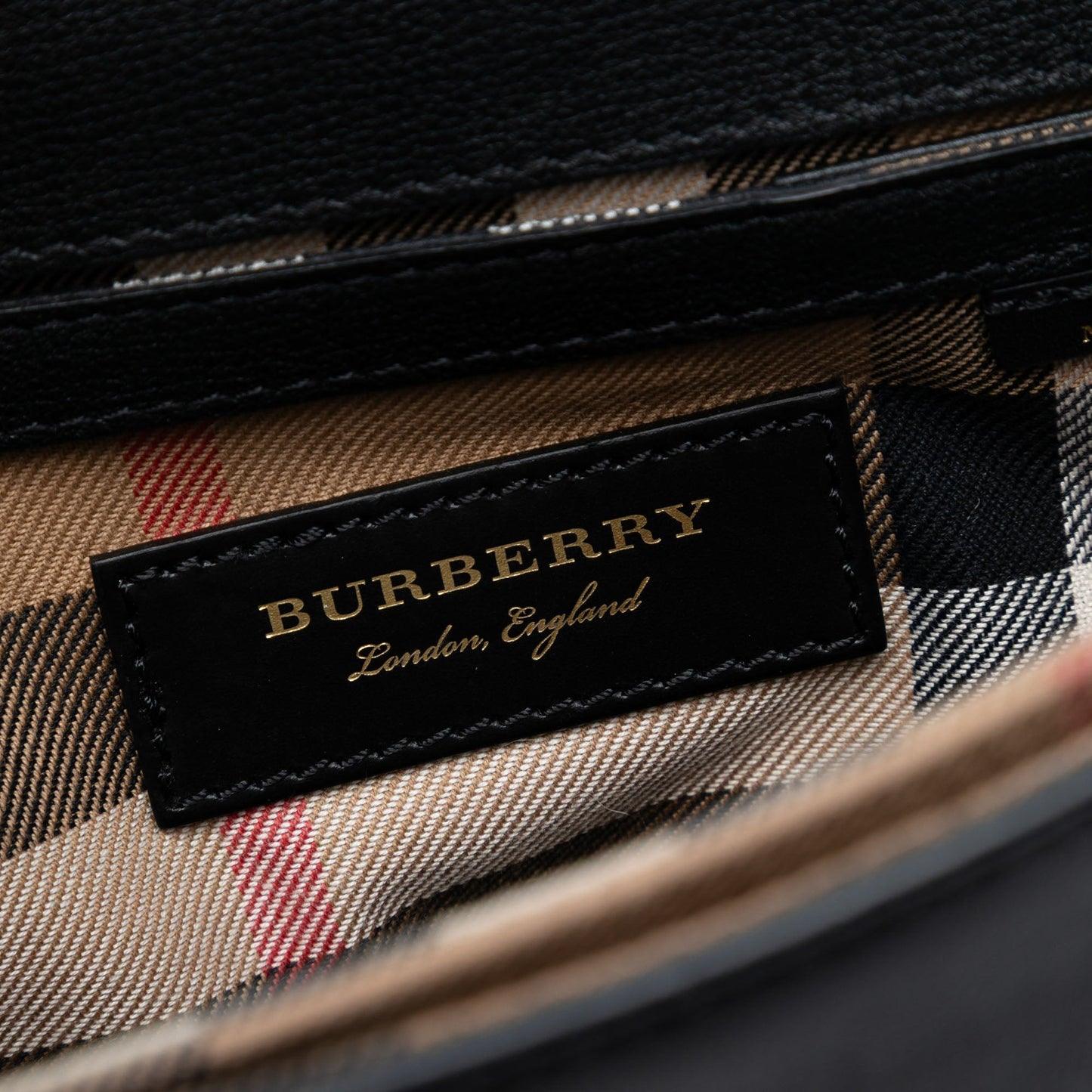 Burberry Small Grainy Calfskin Broguing Tassel Macken Crossbody