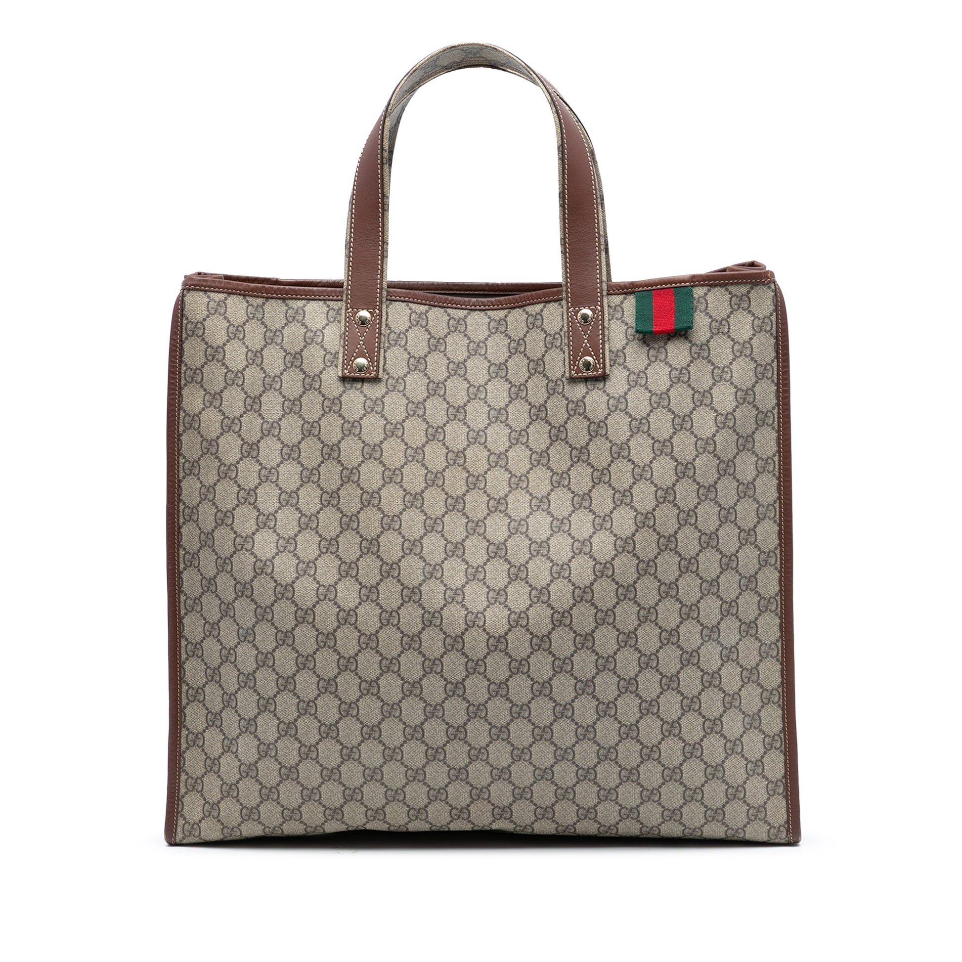 Gucci Large GG Supreme Web Loop Tote