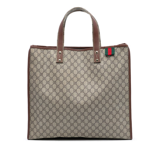Gucci Large GG Supreme Web Loop Tote