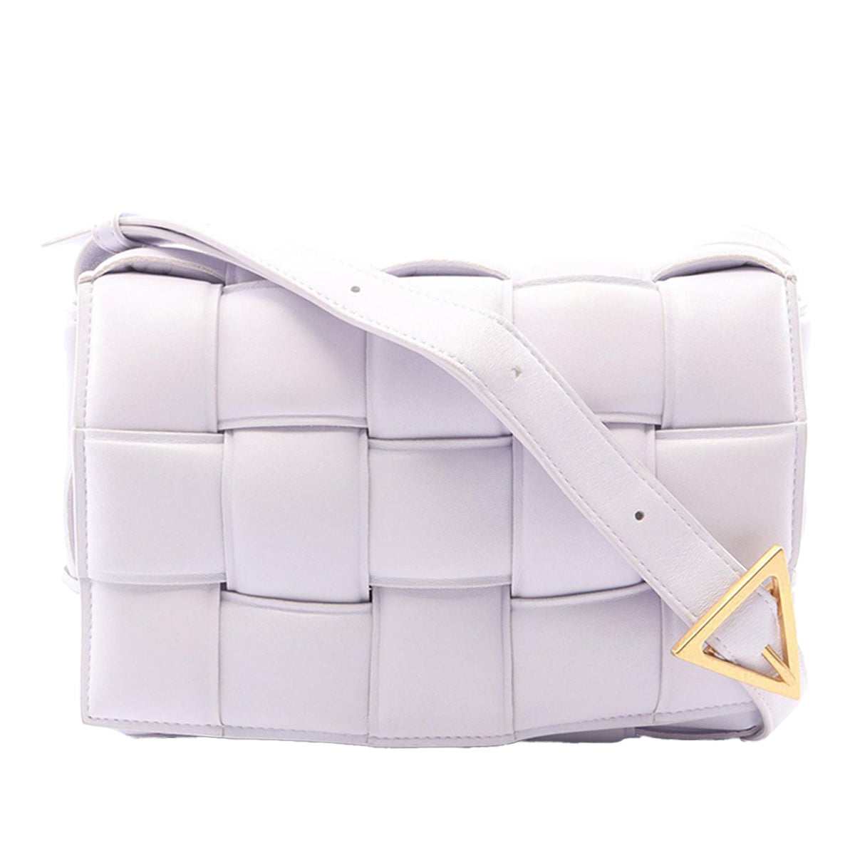 Bottega Veneta Nappa Intrecciato Padded Cassette Crossbody — Purple