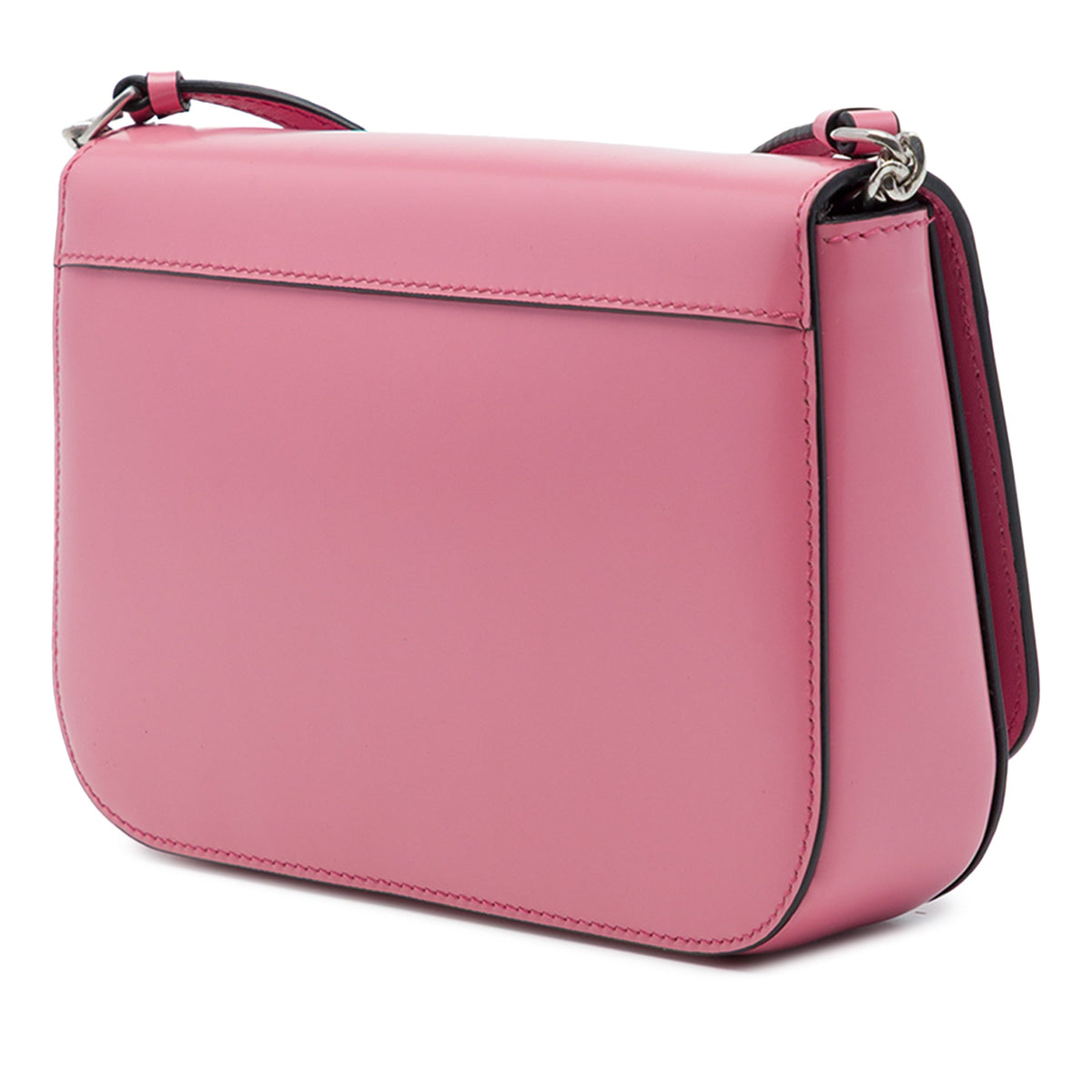 Prada Spazzolato Leather Sybille Flap Crossbody — Pink
