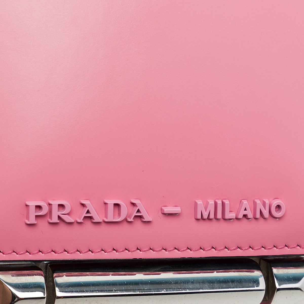 Prada Spazzolato Leather Sybille Flap Crossbody — Pink