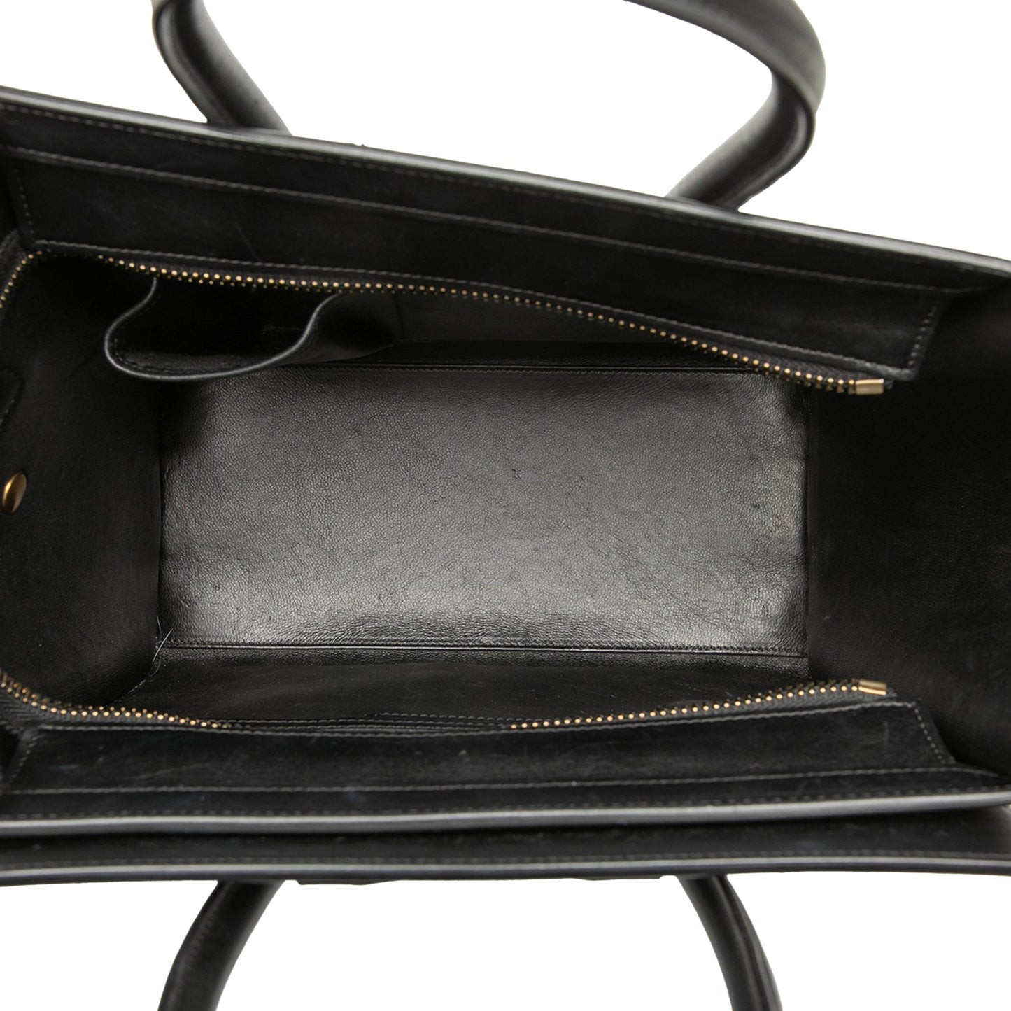 Celine Micro Tricolor Nubuck and Calfskin Luggage Tote