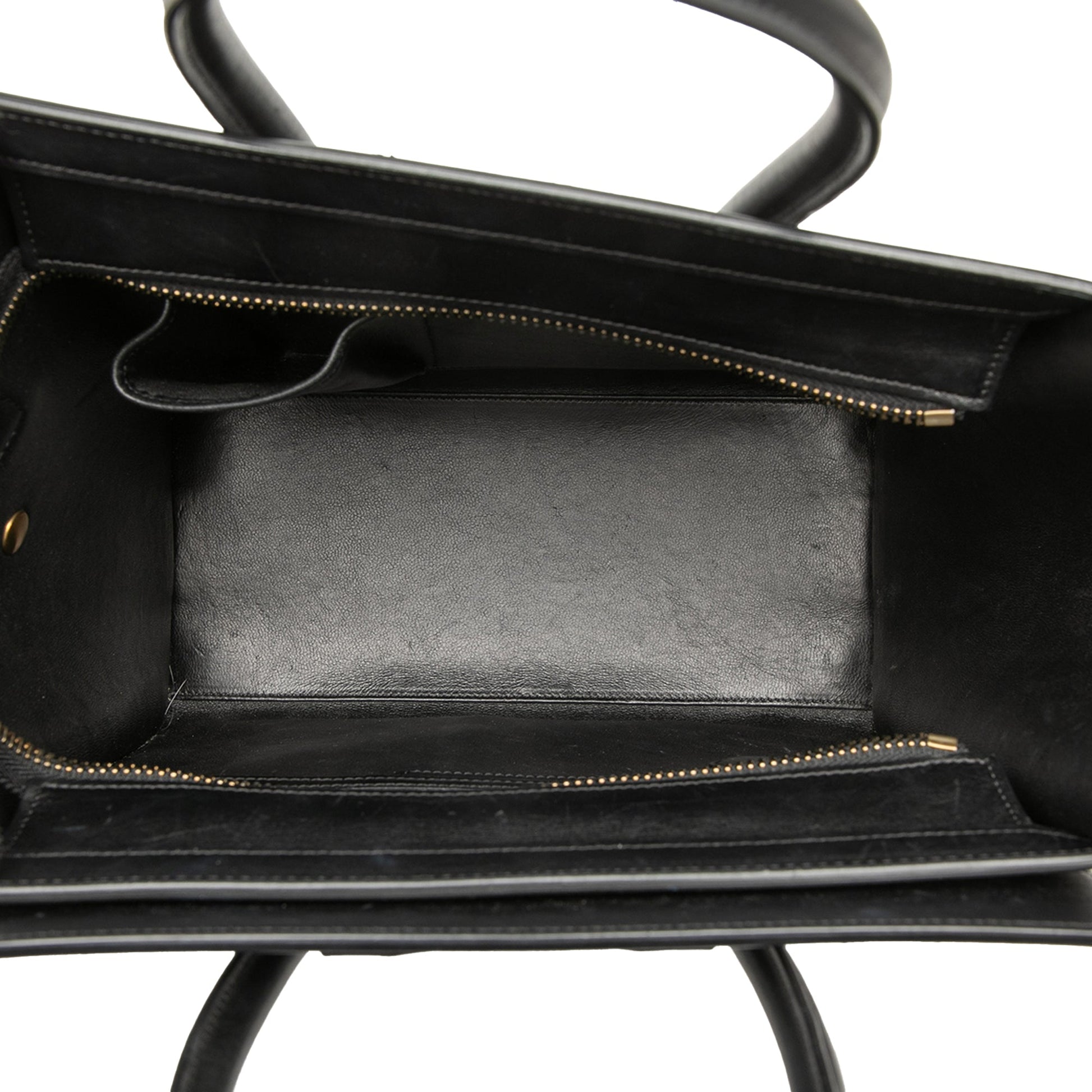 Celine Micro Tricolor Nubuck and Calfskin Luggage Tote