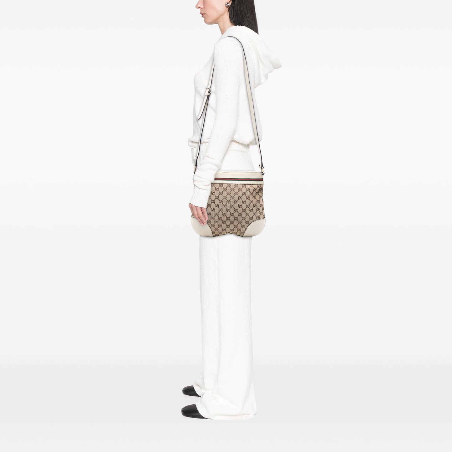 Gucci GG Canvas Web Mayfair Crossbody