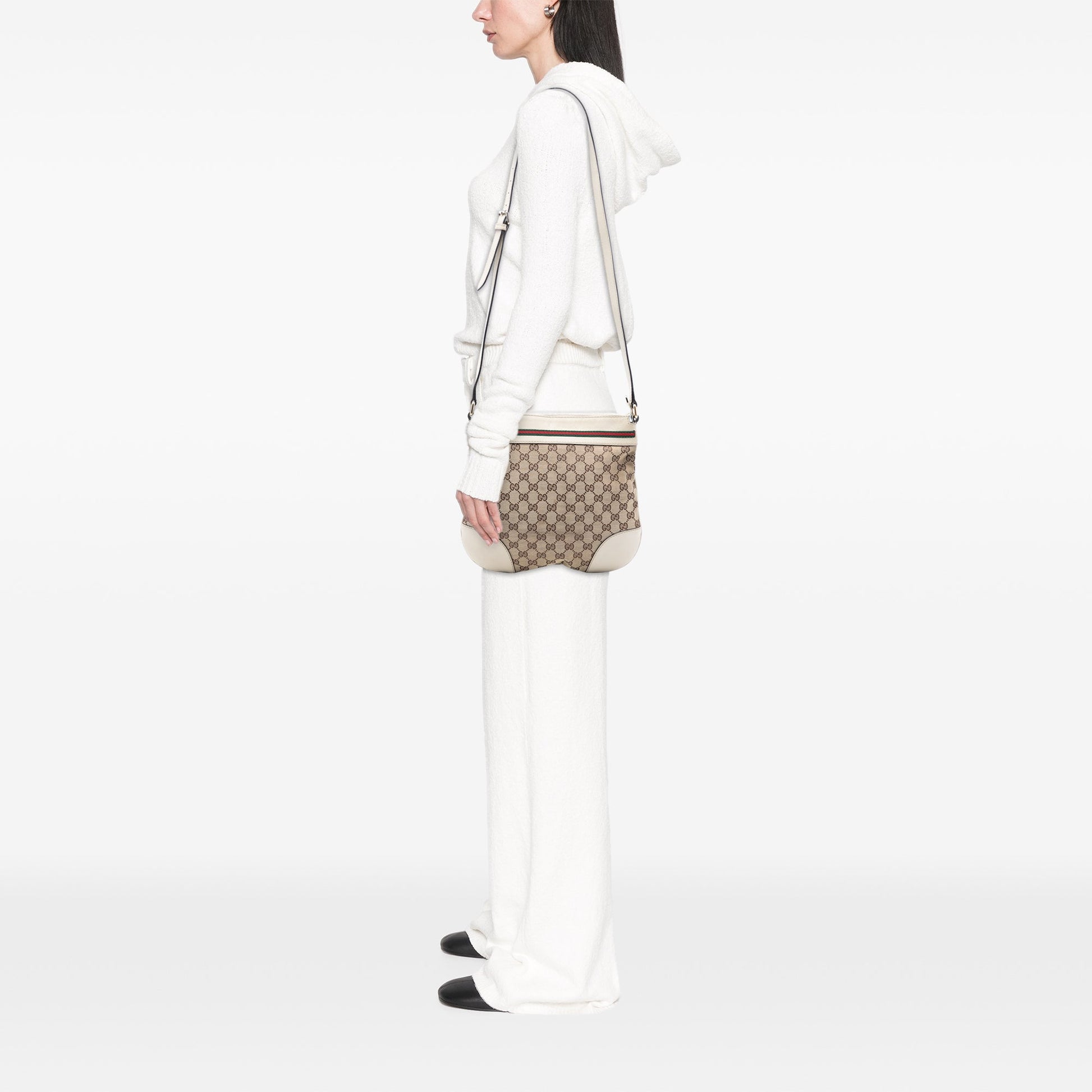 Gucci GG Canvas Web Mayfair Crossbody