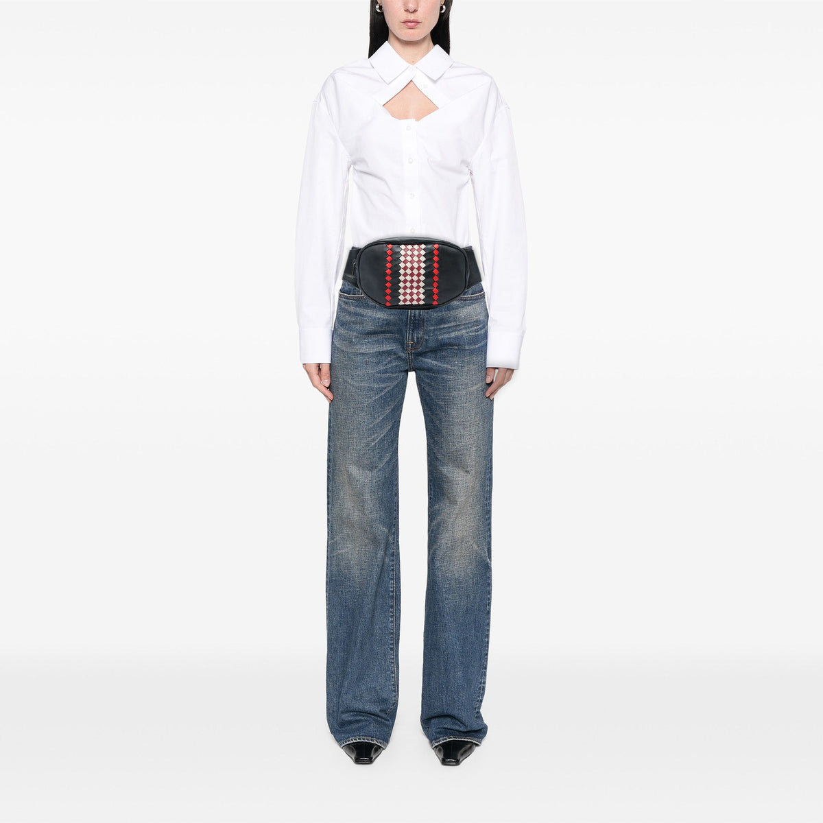 Bottega Veneta Intrecciato Trimmed Nappa Belt Bag