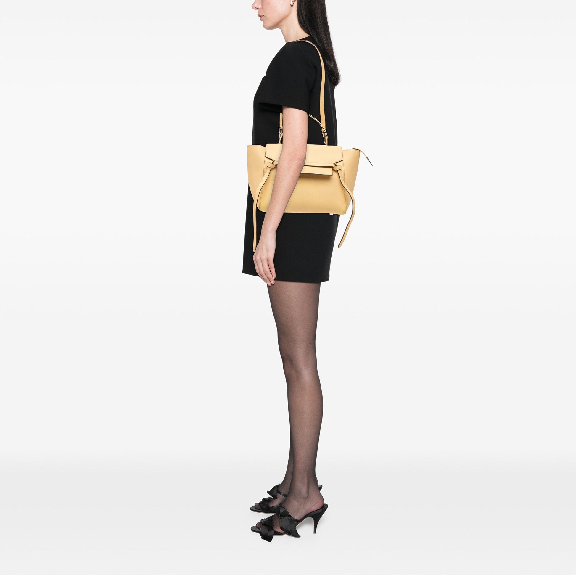 Celine Mini Leather Belt Bag Satchel