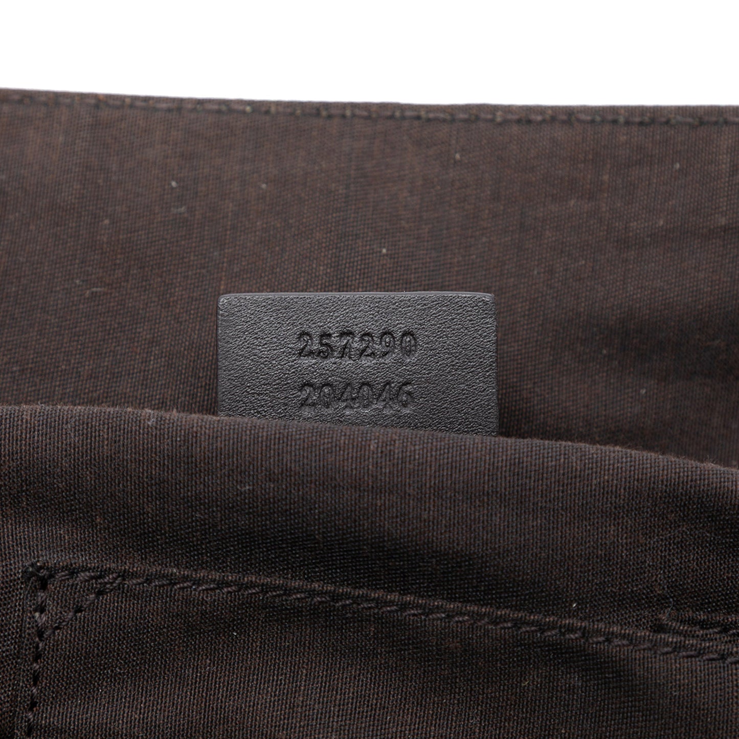 Embossed Leather Horsebit Full Moon Tote