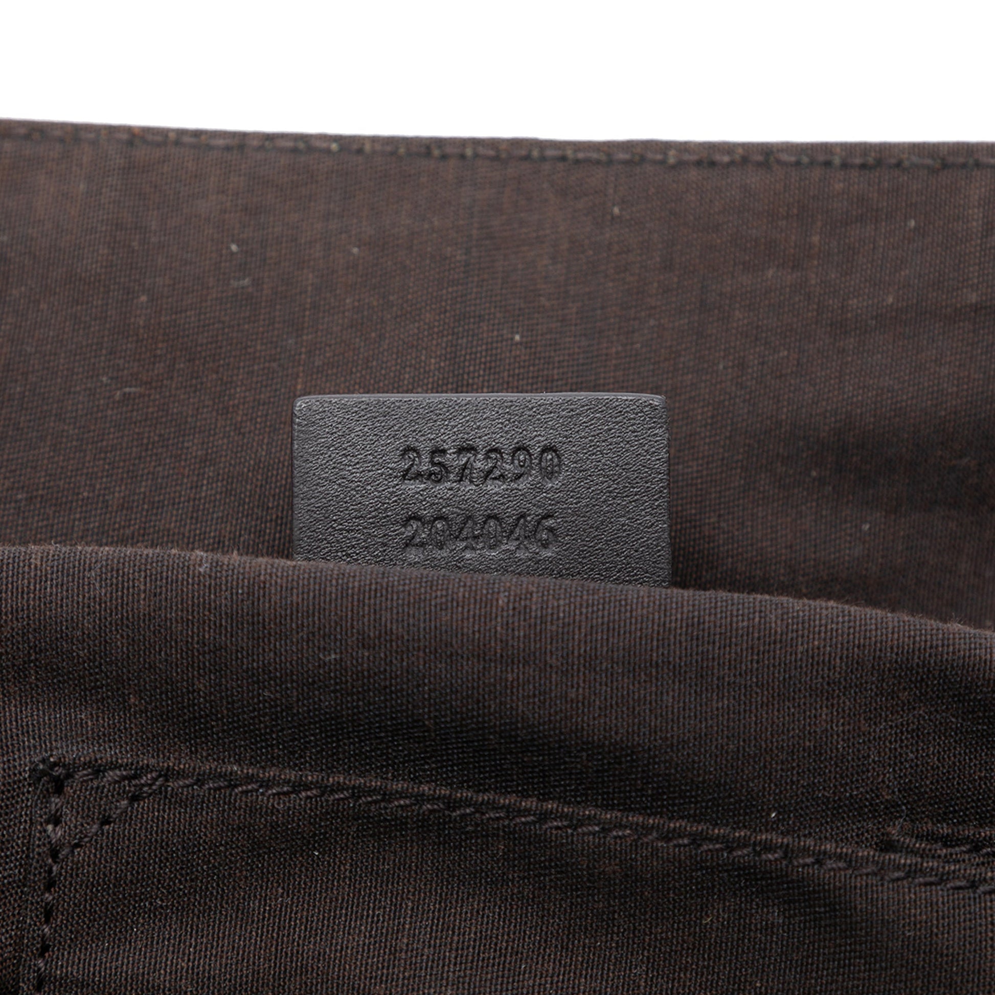 Embossed Leather Horsebit Full Moon Tote