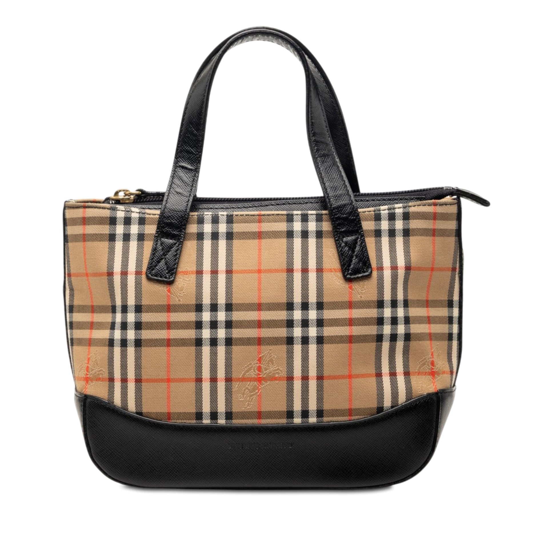 Burberry Haymarket Check Canvas Handbag