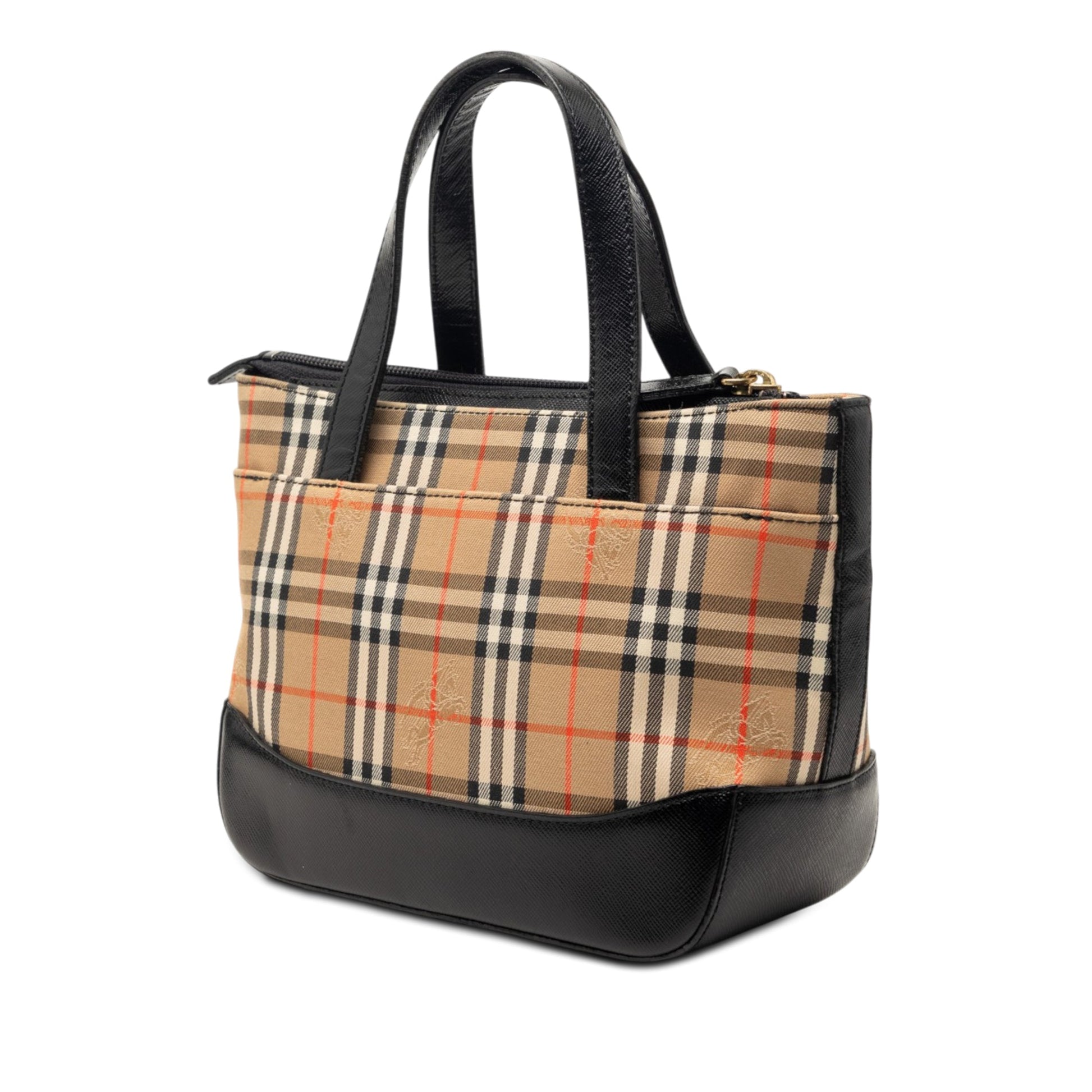 Burberry Haymarket Check Canvas Handbag