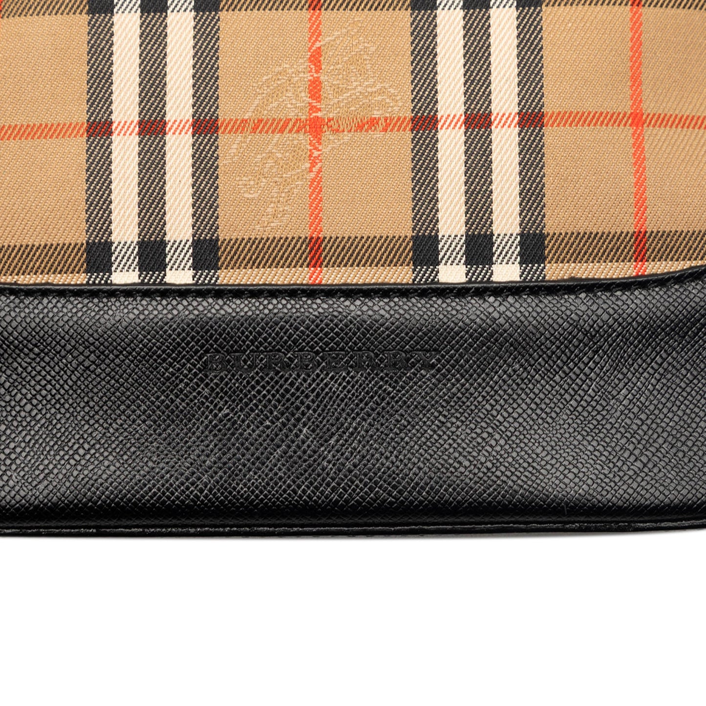 Burberry Haymarket Check Canvas Handbag