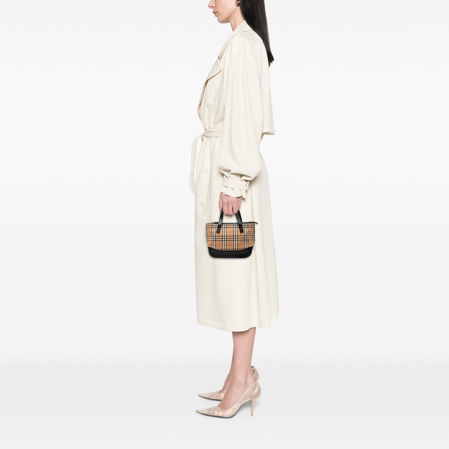 Burberry Haymarket Check Canvas Handbag