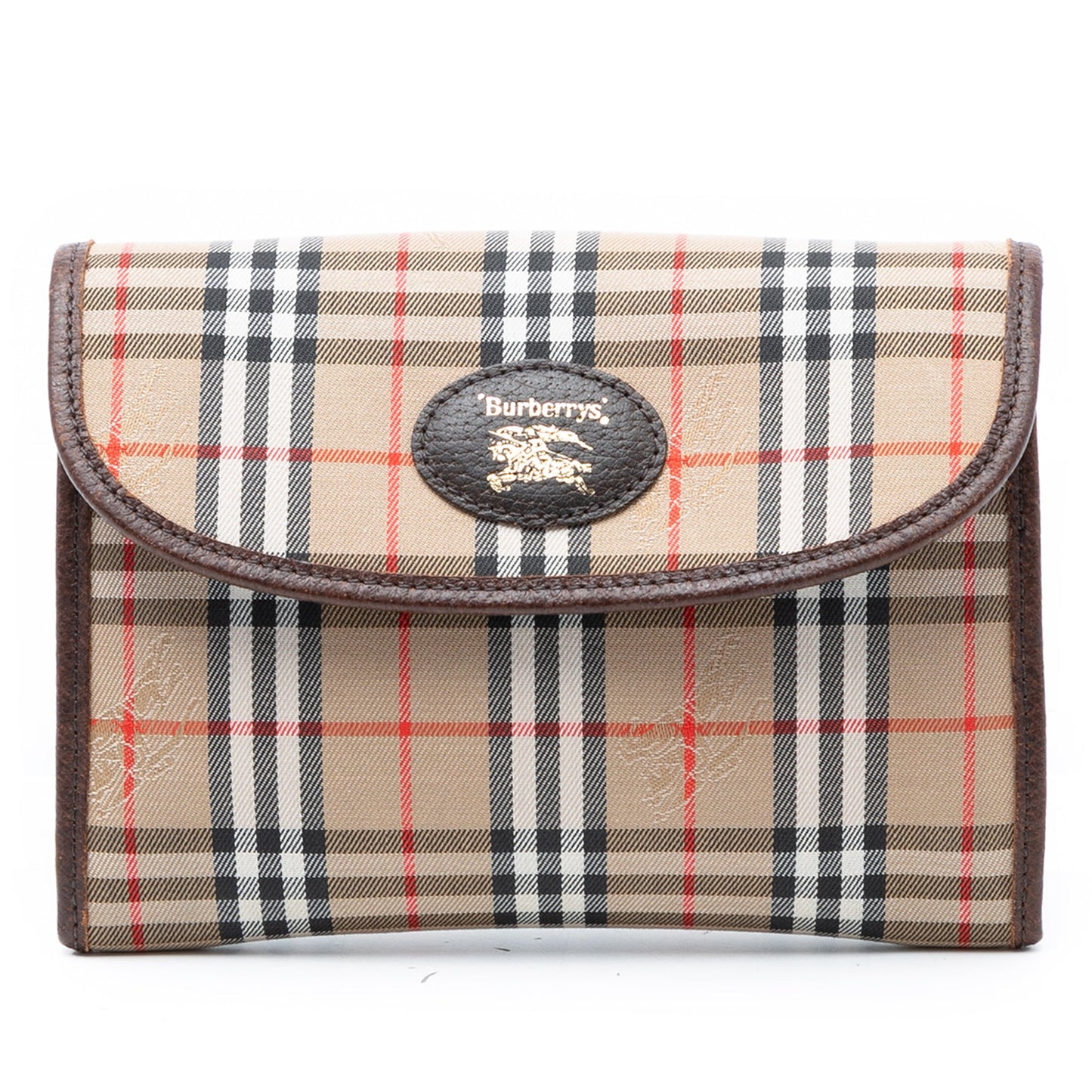 Haymarket Check Canvas Clutch