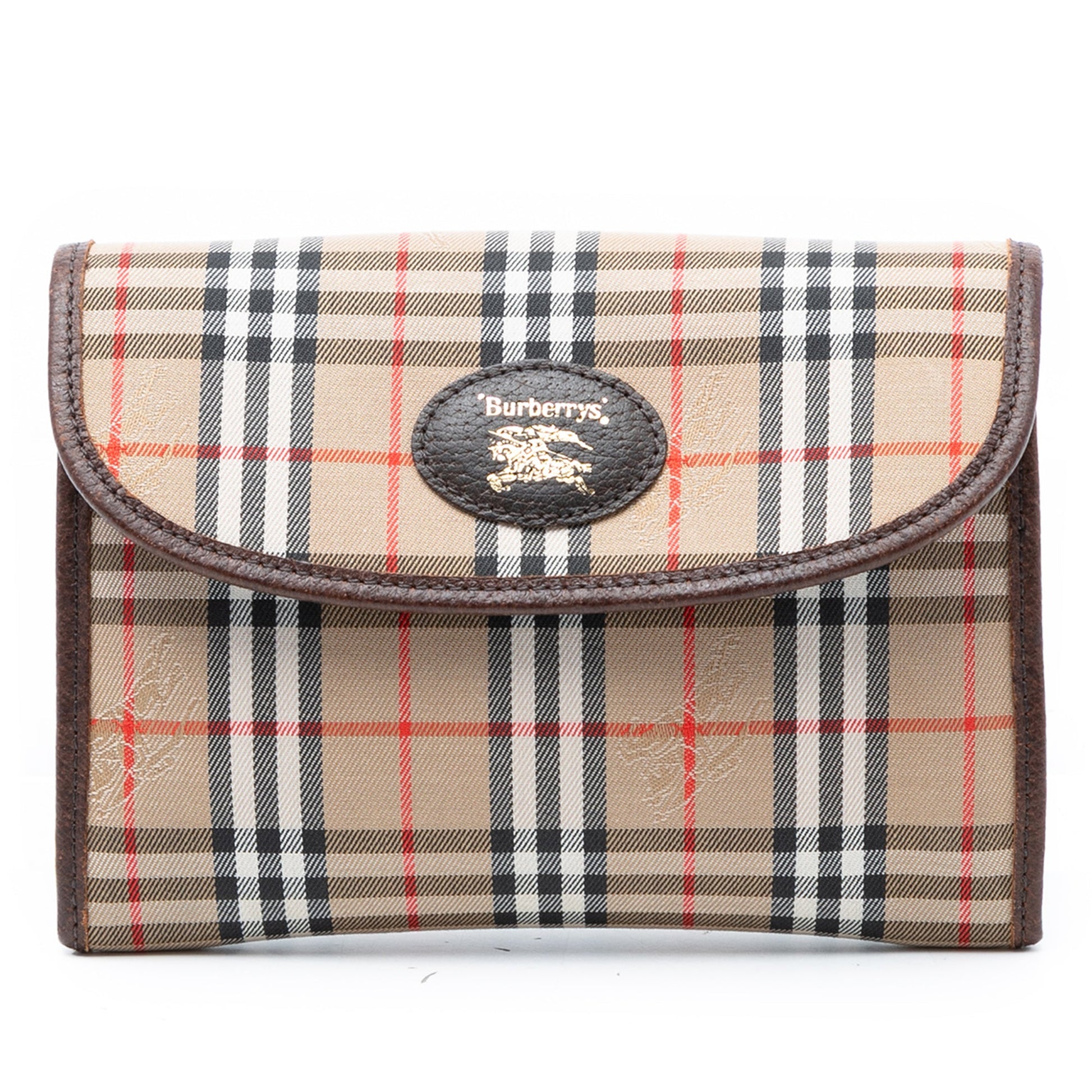 Haymarket Check Canvas Clutch