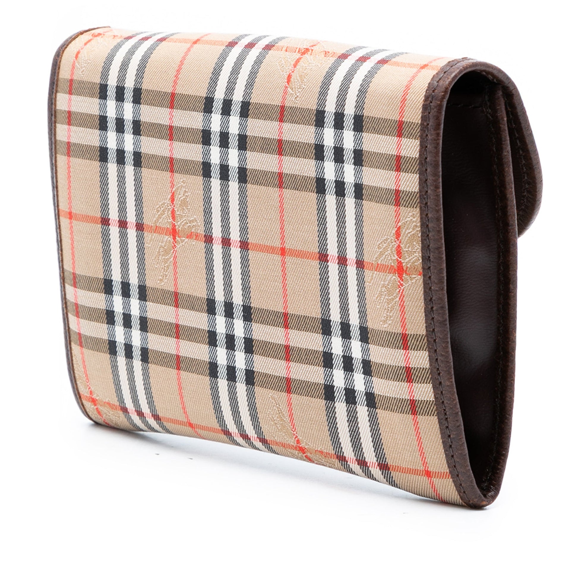 Haymarket Check Canvas Clutch