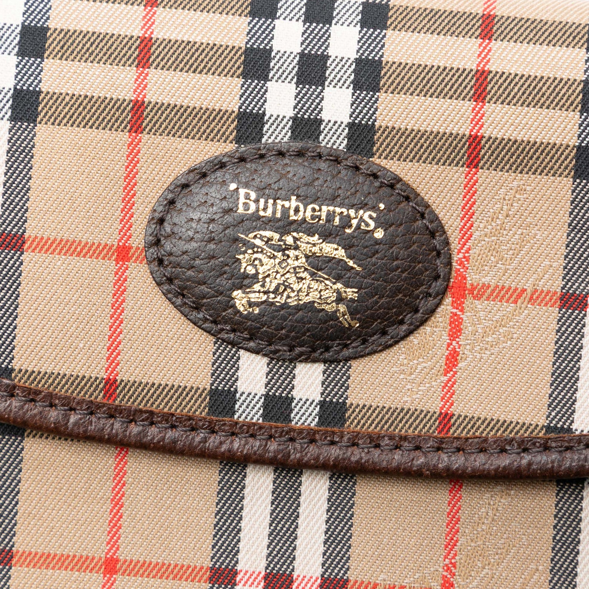 Haymarket Check Canvas Clutch