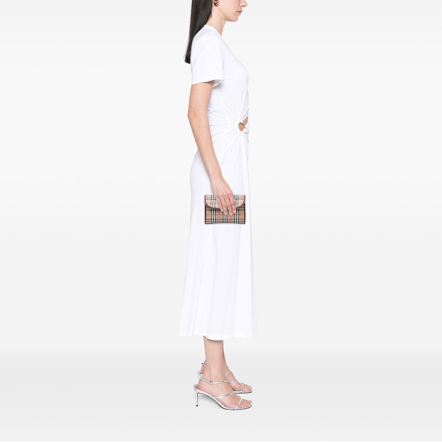 Haymarket Check Canvas Clutch