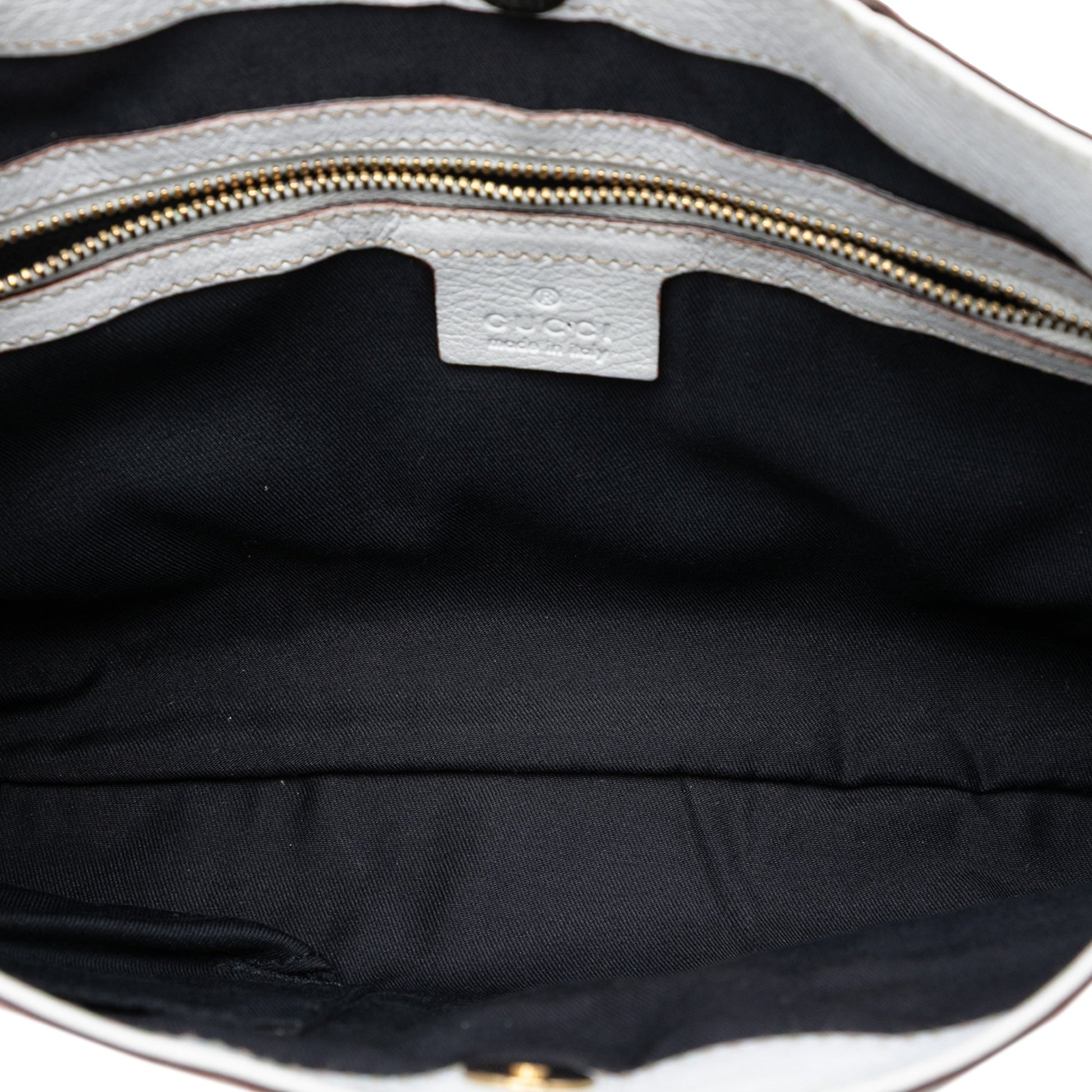Gucci Calfskin Web Capri Ranch Kid Shoulder Bag