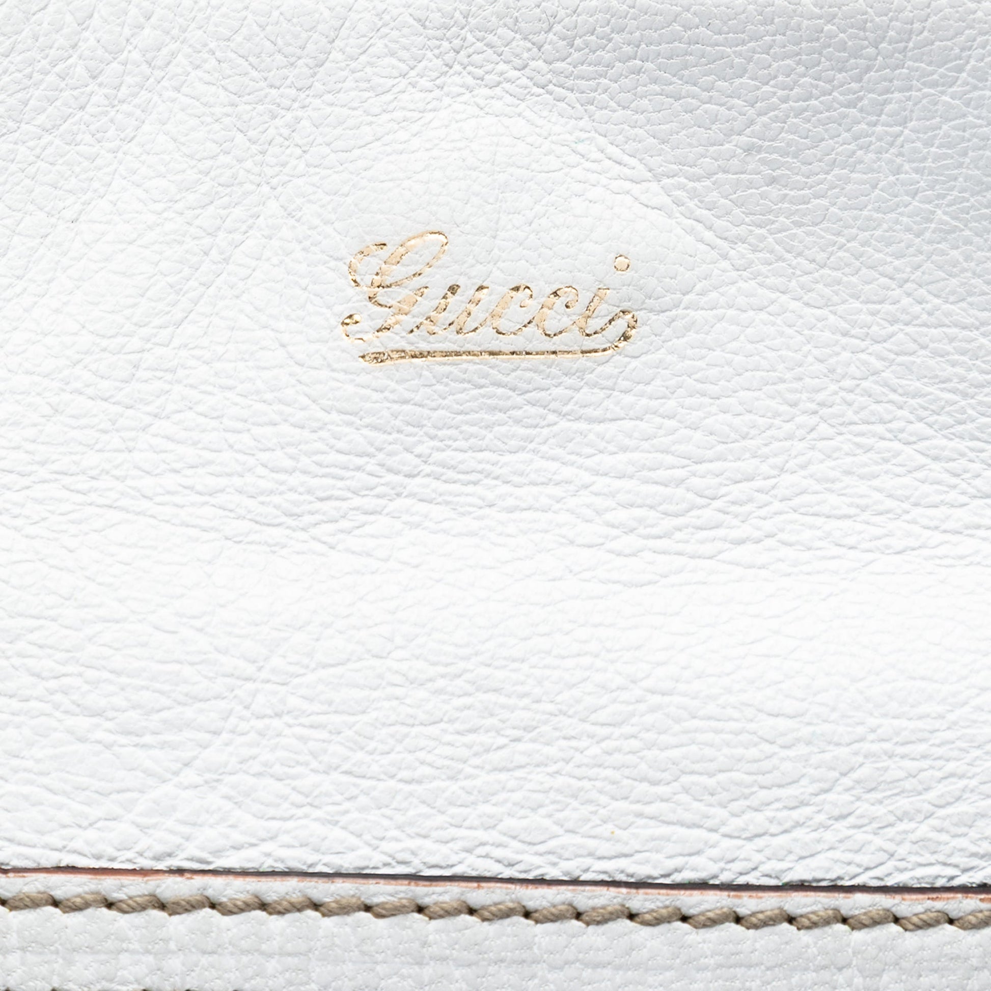 Gucci Calfskin Web Capri Ranch Kid Shoulder Bag