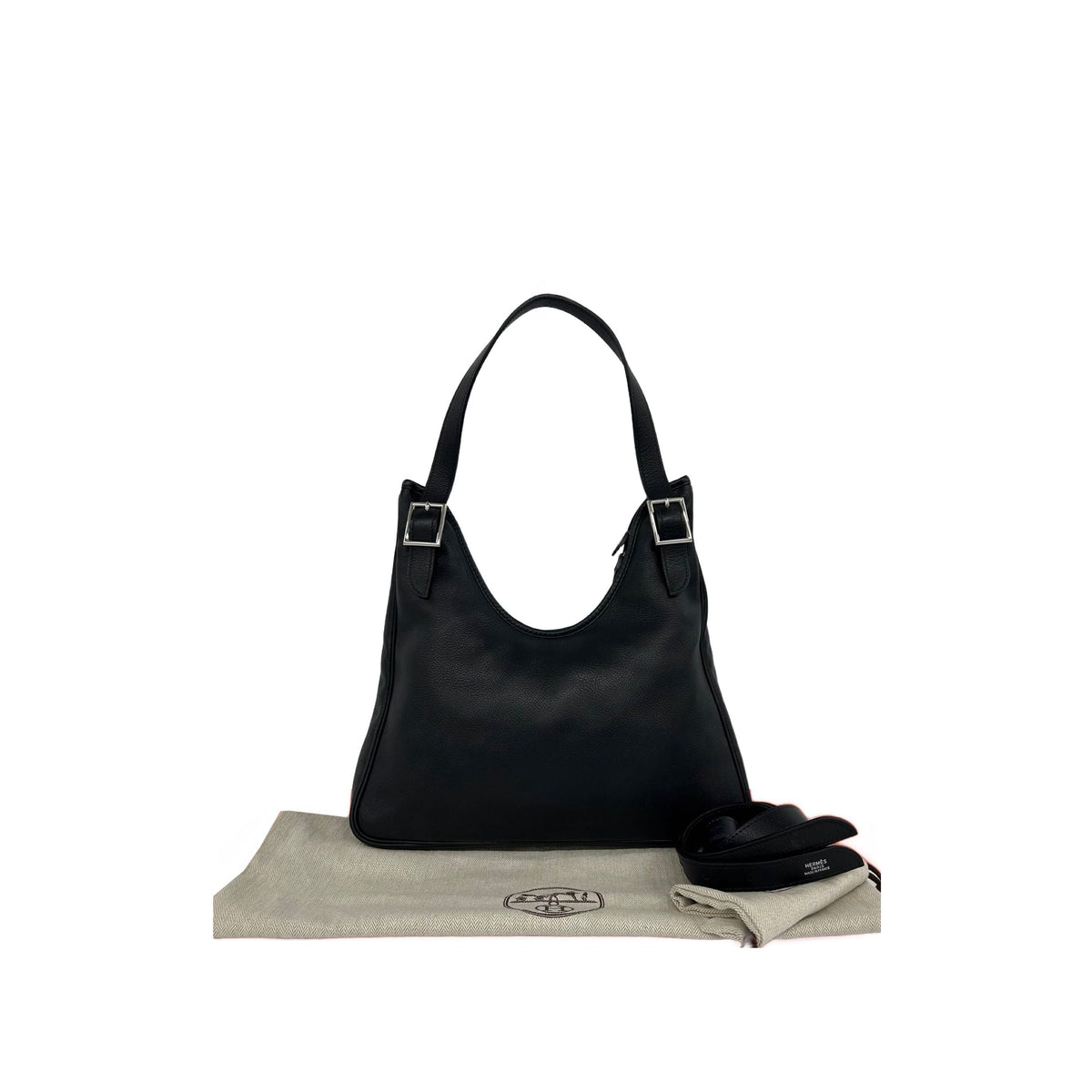 Hermès Clemence Massai PM — Black