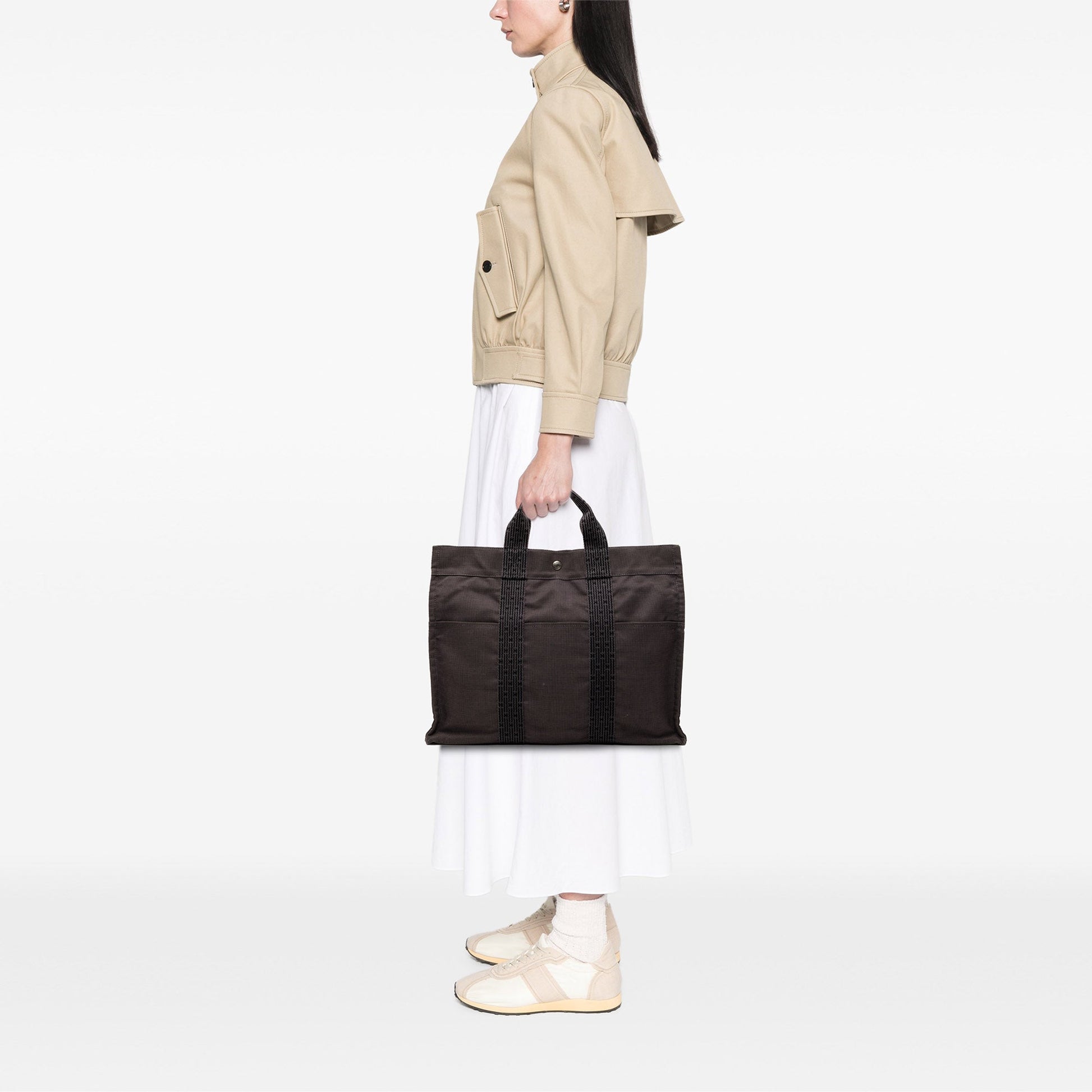 Hermès Canvas Herline MM