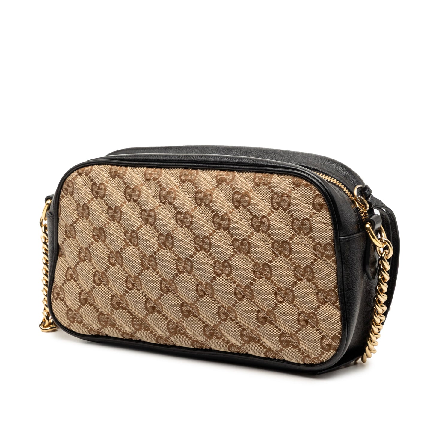 Gucci Small GG Marmont Matelasse GG Canvas and Leather Crossbody