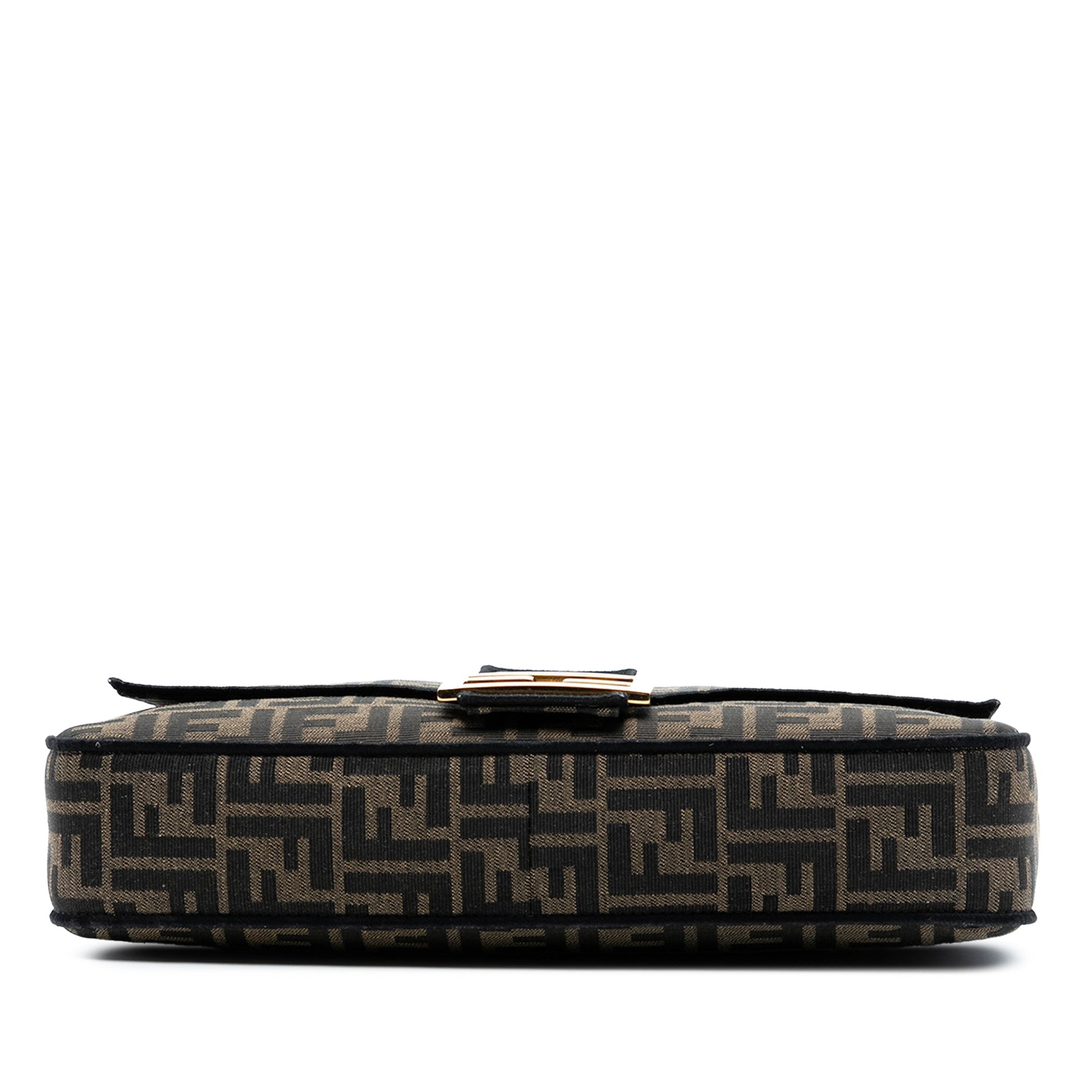 Fendi Large Zucca Canvas Baguette Satchel