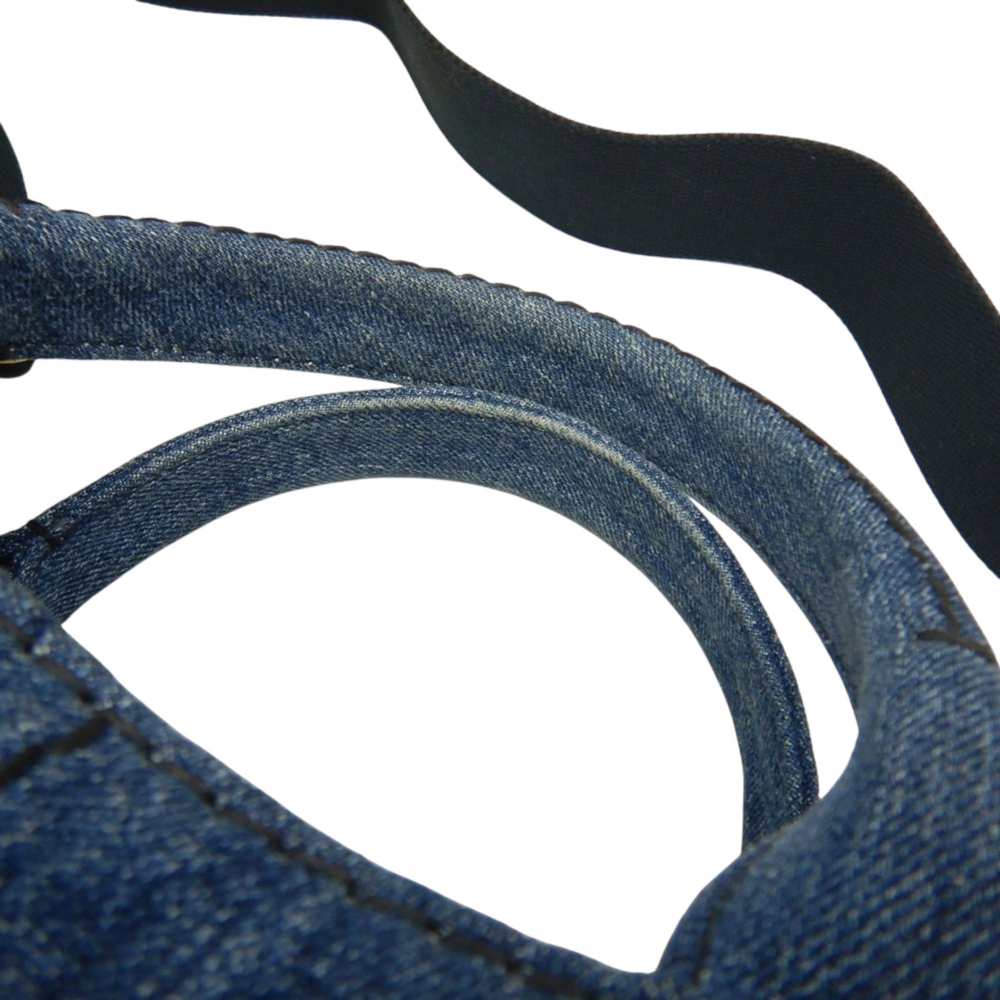 Prada Denim Canapa Logo Satchel