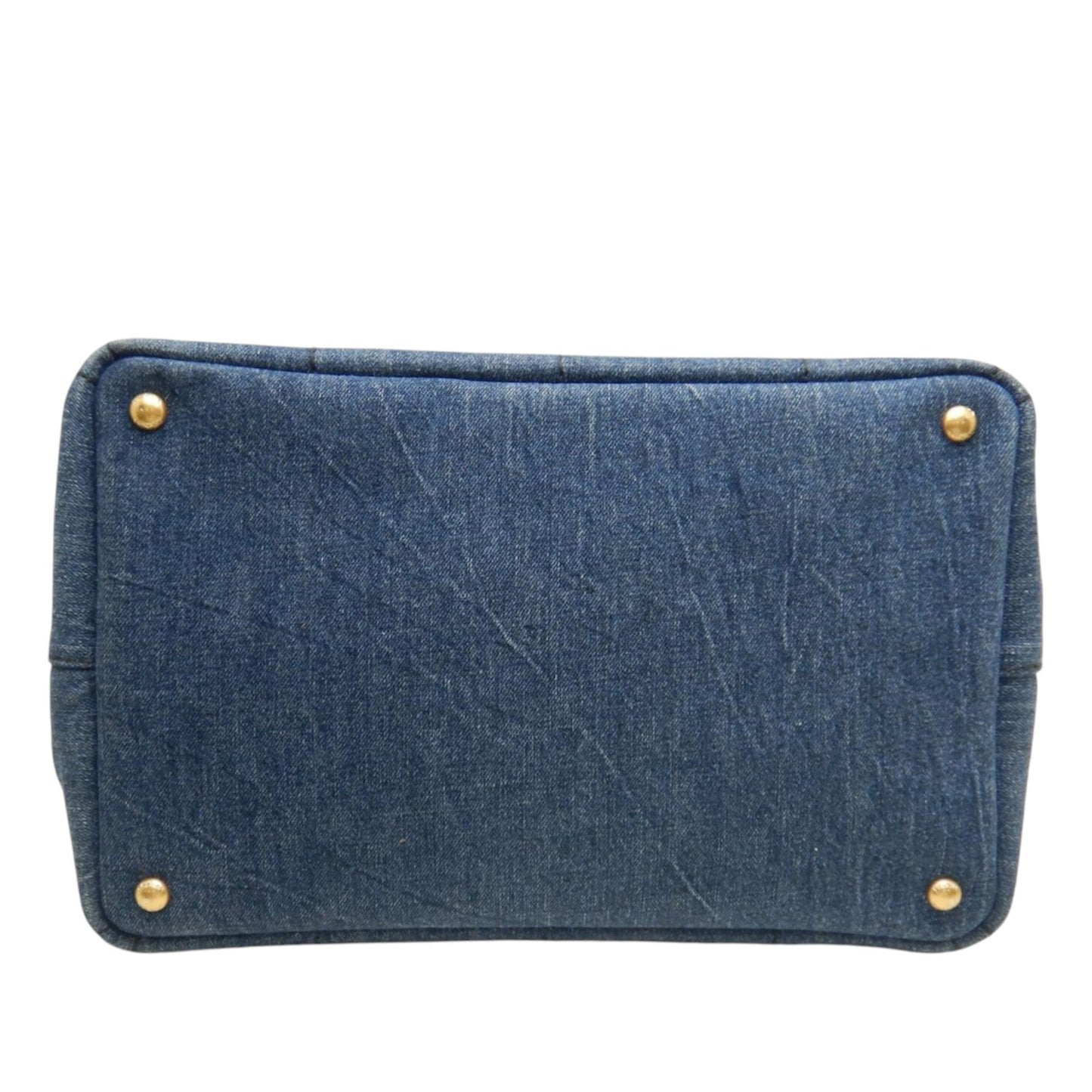 Prada Denim Canapa Logo Satchel